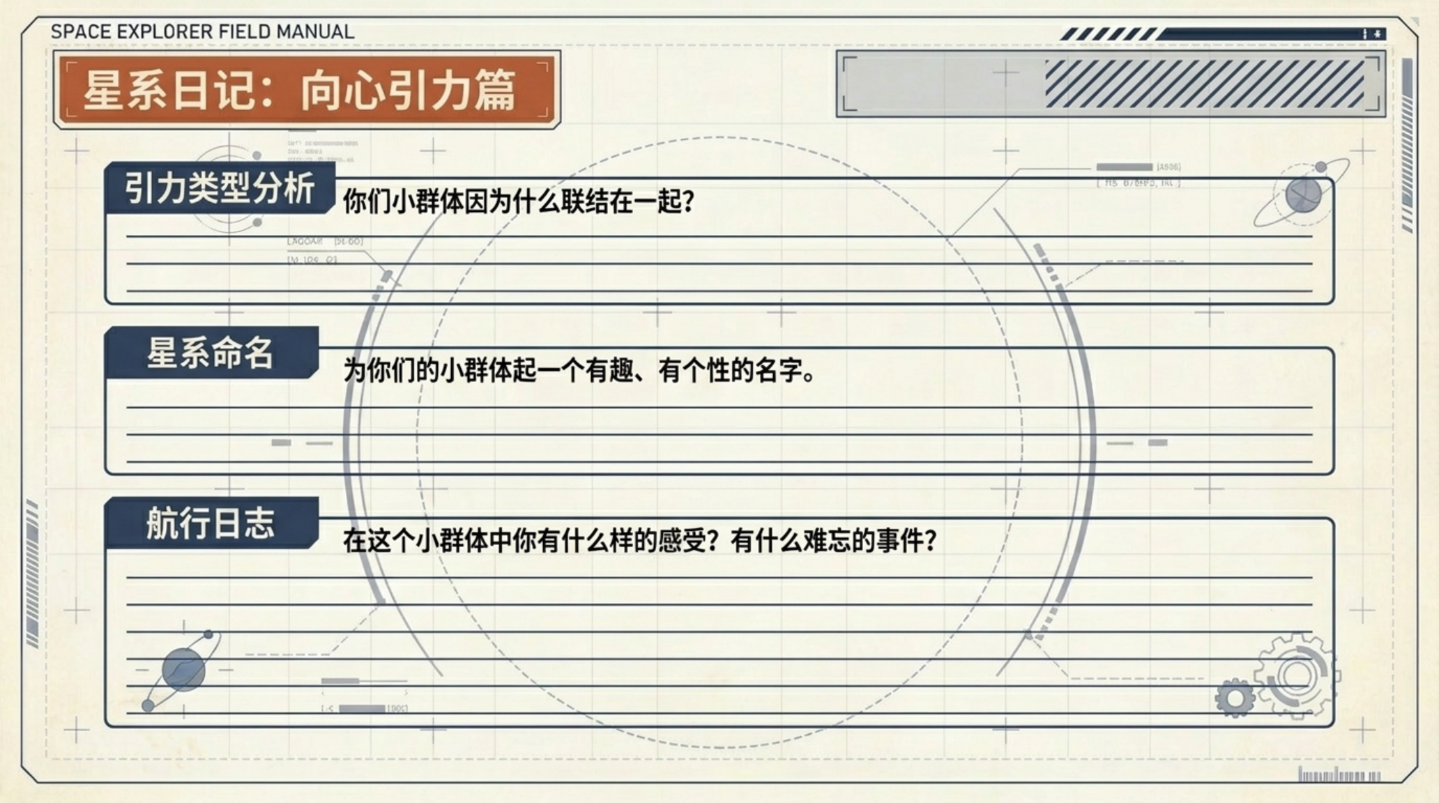 七年级人际交往主题班会PPT模板 祝你们的星系运行安全 主题班会PPT课件素材预览图8