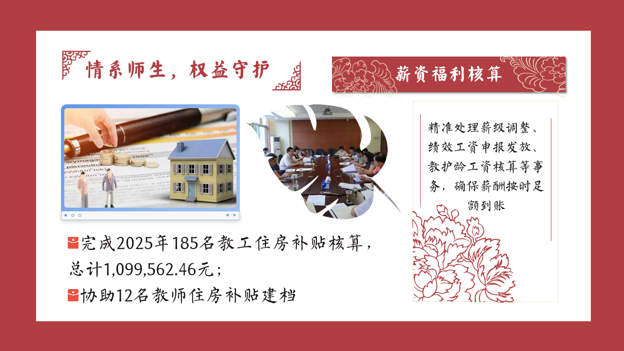 回眸共思耕耘路PPT模板 履践前行以致远 为学校教育教学工作的高质量发展提供了有力支持 PPT课件素材 第7页预览
