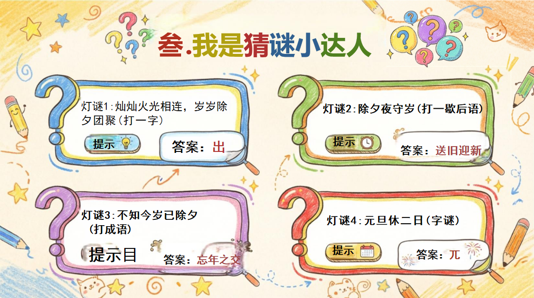 马年元旦 主题班会PPT模板 欢庆元旦迎接新年 202X——新岁启华章 主题班会PPT课件素材 第7页预览