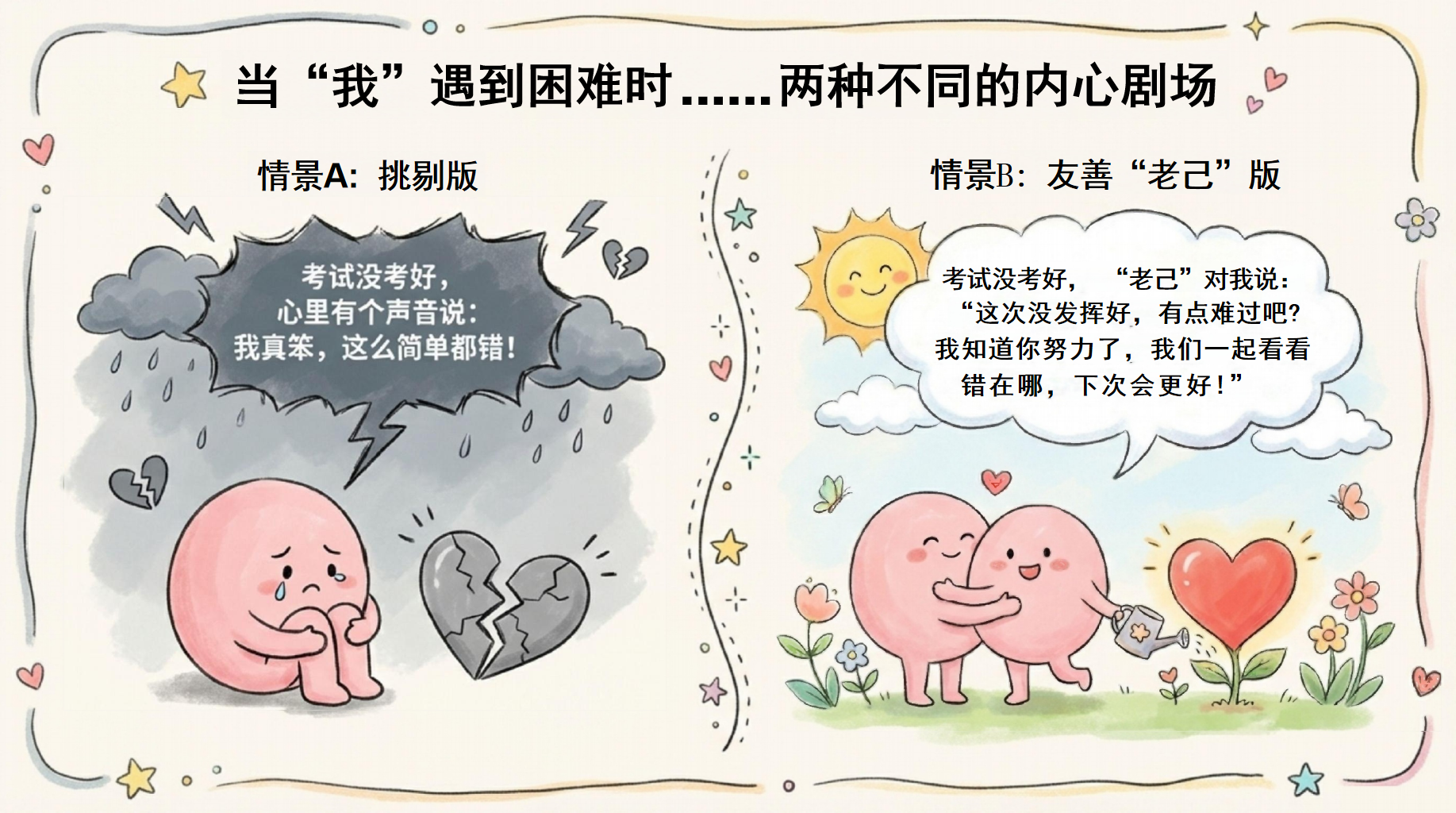 《爱你老己,明天见》PPT模板 同学们,你知道这个在网上很火的“暗号”是什么意思吗 做自己最好的朋友 PPT课件素材 第4页预览