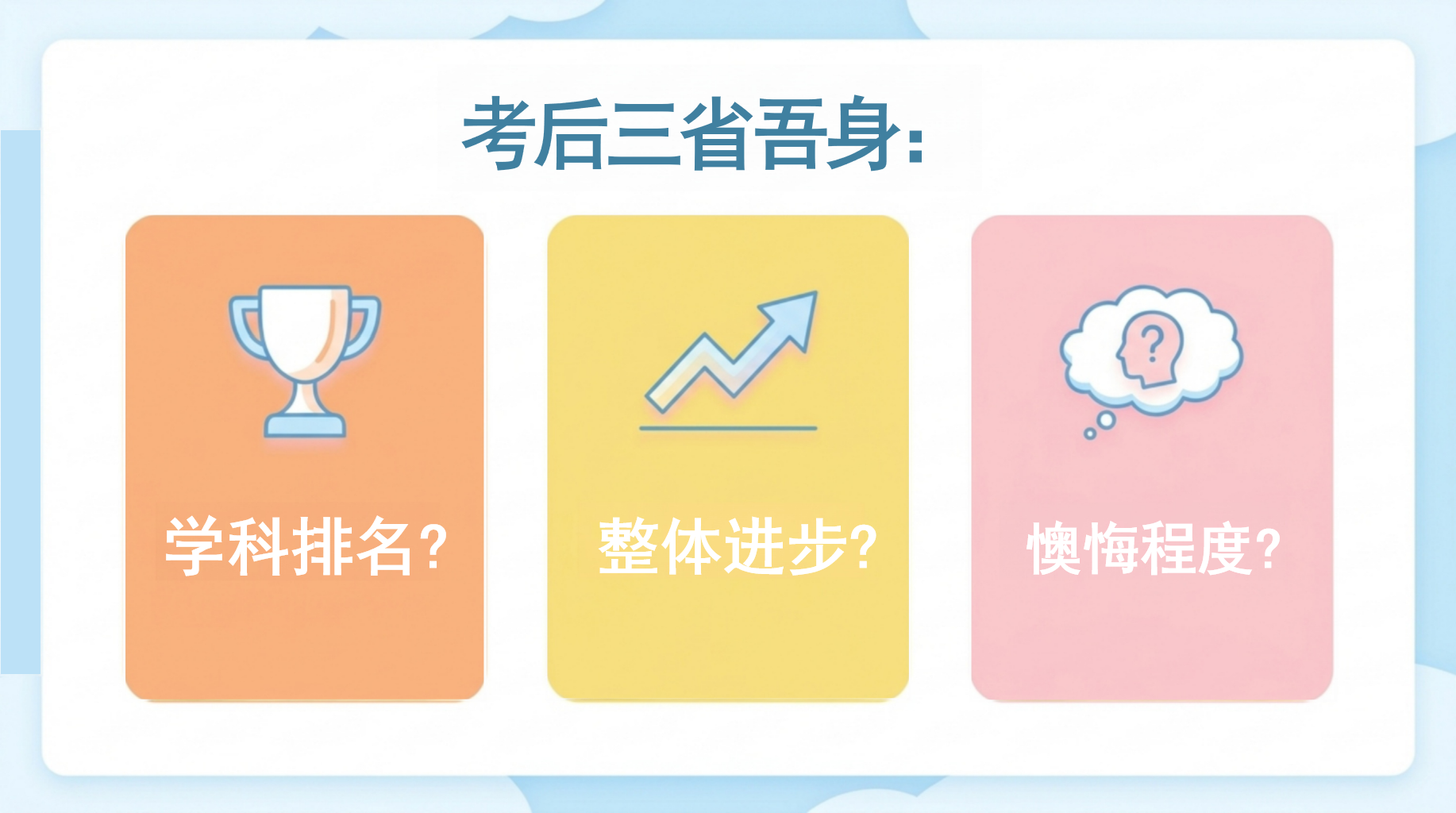 考后心理调试主题班会PPT模板 科学定位,释放压力,重新出发 3. 科学定位,释放压力 主题班会PPT课件素材 第7页预览