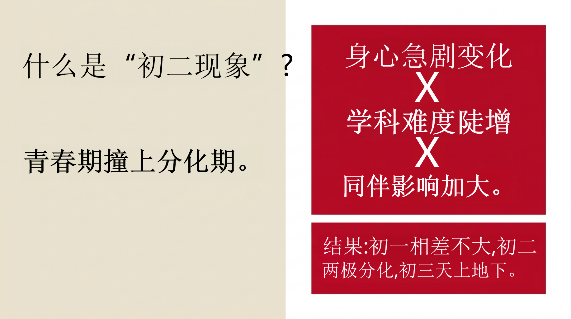 初二下春季期中家长会PPT模板 现在的努力,决定明年的位置 决定初三走向 家长会PPT课件素材 第6页预览