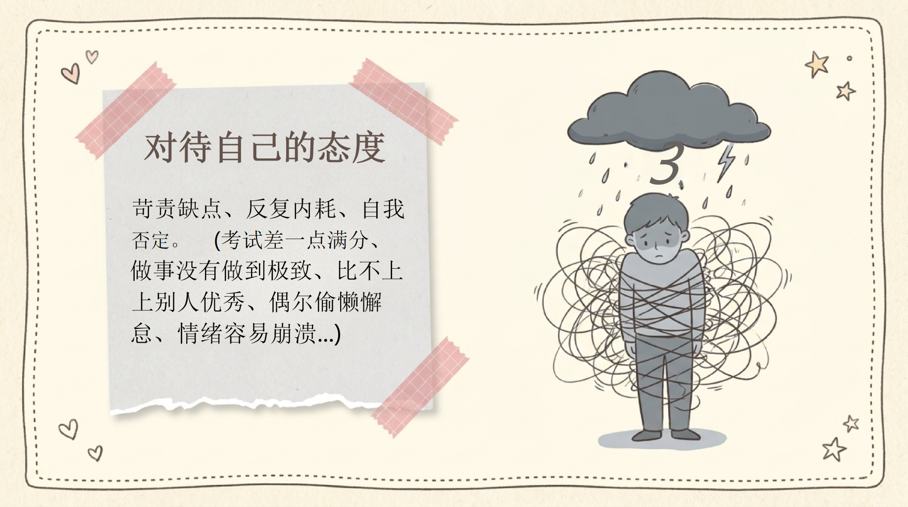 不太好也没关系PPT模板 学会爱自己, 审视内心,看见真实的自我 PPT课件素材 第5页预览