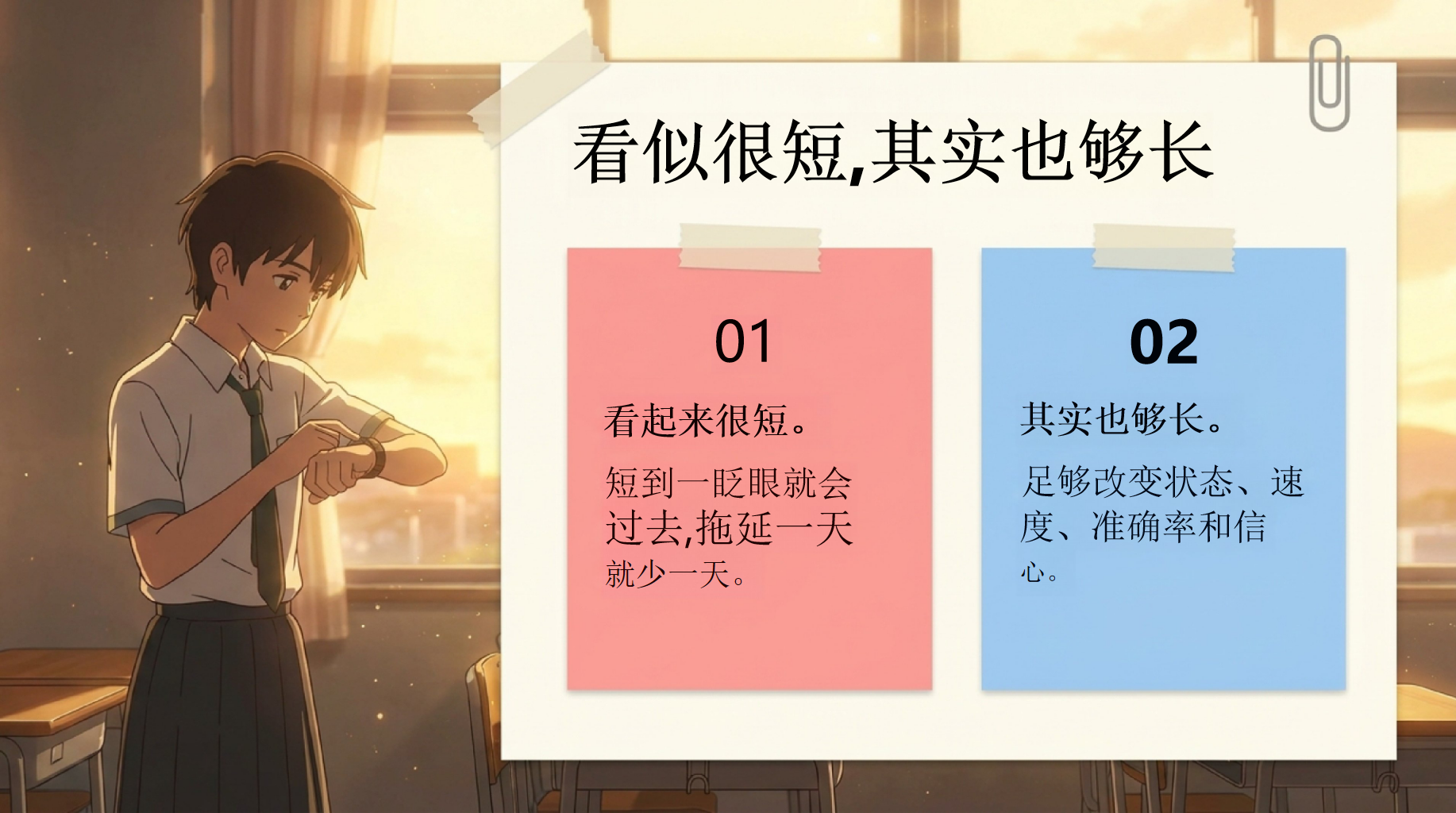 中考不是终点,主题班会PPT模板 初三中考倒计时30天冲刺主题班会 中考最后30天, 主题班会PPT课件素材 第3页预览