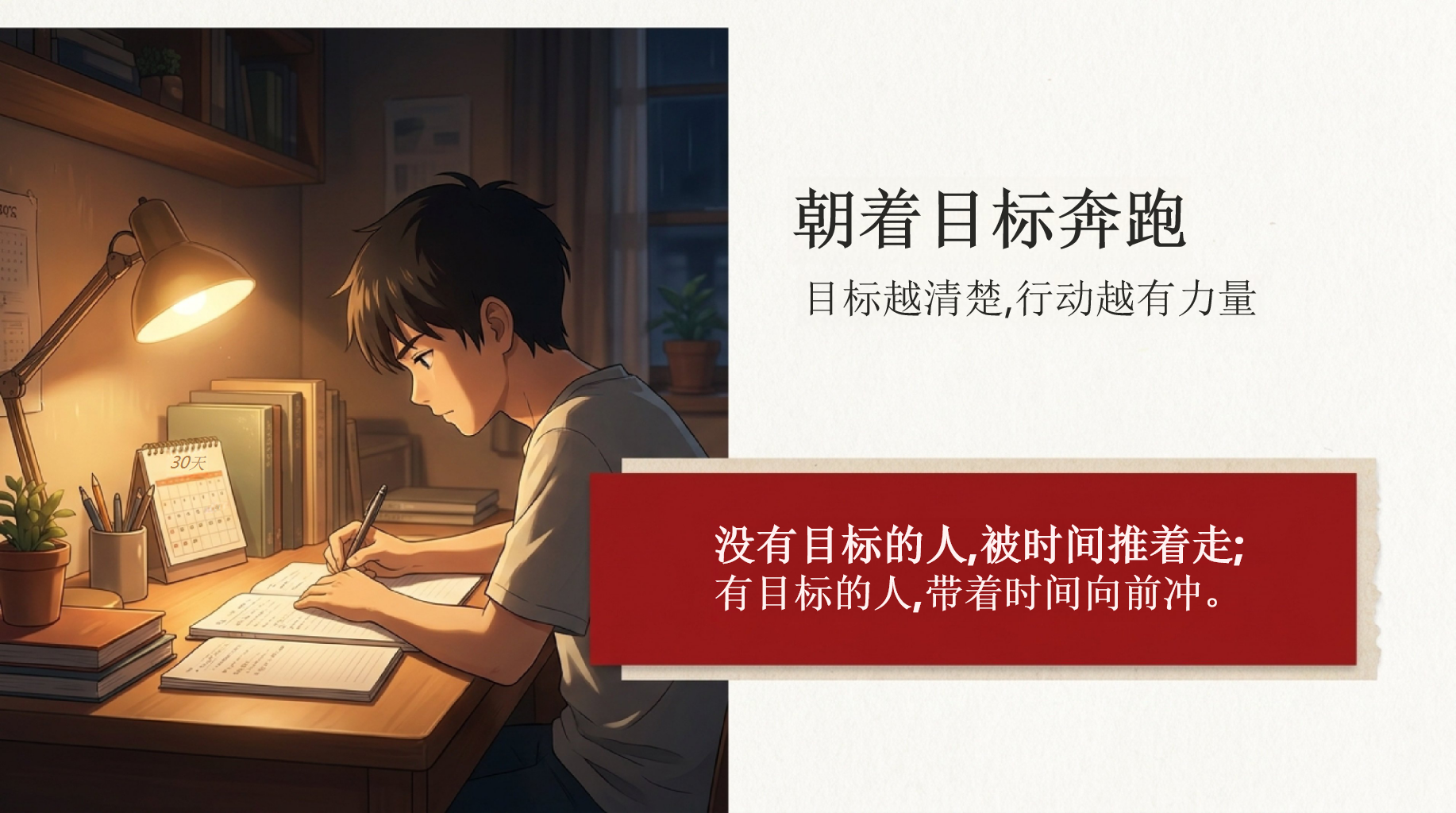 中考不是终点,主题班会PPT模板 初三中考倒计时30天冲刺主题班会 中考最后30天, 主题班会PPT课件素材 第5页预览