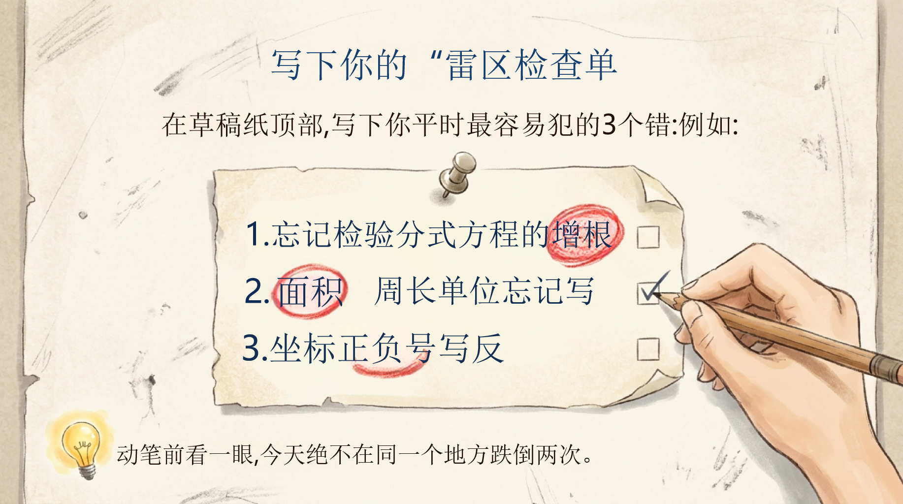 中考数学最后一课PPT模板 4.进行一次考前心理调适 不要熬夜补漏洞_中考比的不是最后一晚, PPT课件素材 第9页预览