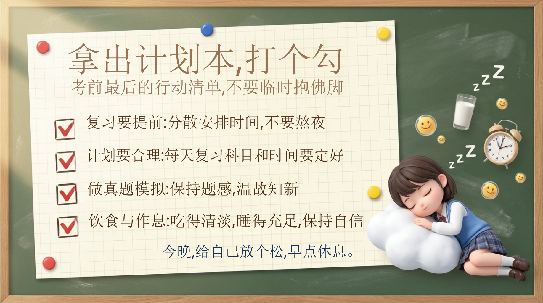 中考英语最后一课PPT模板 带着三年的底气,自信走向考场 心理战术_我难人不畏难,我易人不大意 PPT课件素材 第5页预览