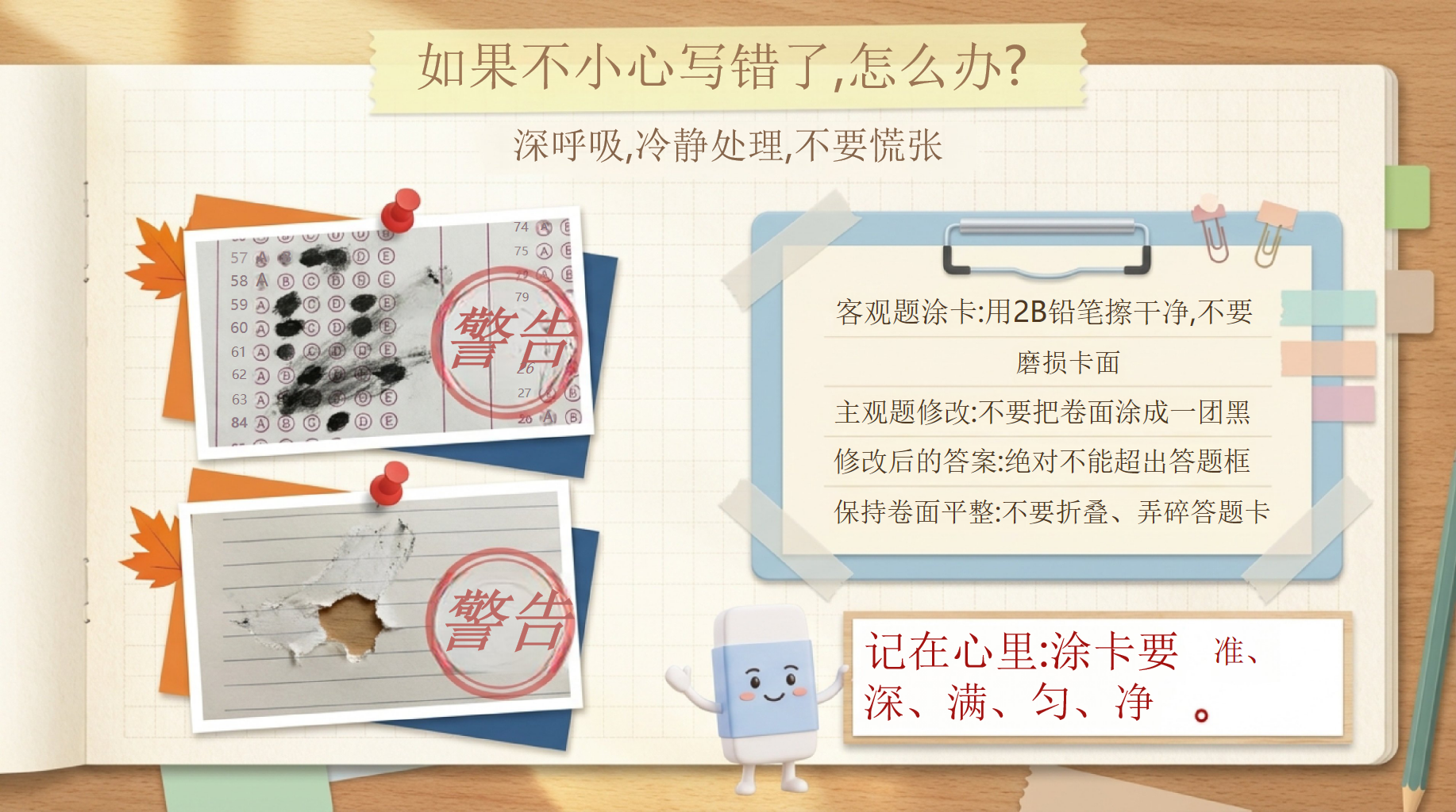 中考英语最后一课PPT模板 带着三年的底气,自信走向考场 心理战术_我难人不畏难,我易人不大意 PPT课件素材 第9页预览
