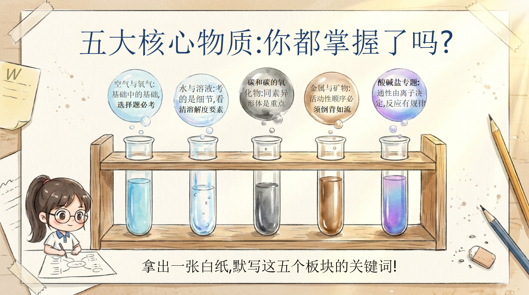 中考化学·最后一课主题班会PPT模板 考前终极指导主题班会 翻开你的错题本,准备好红笔,我们最后梳理一次 主题班会PPT课件素材 第6页预览