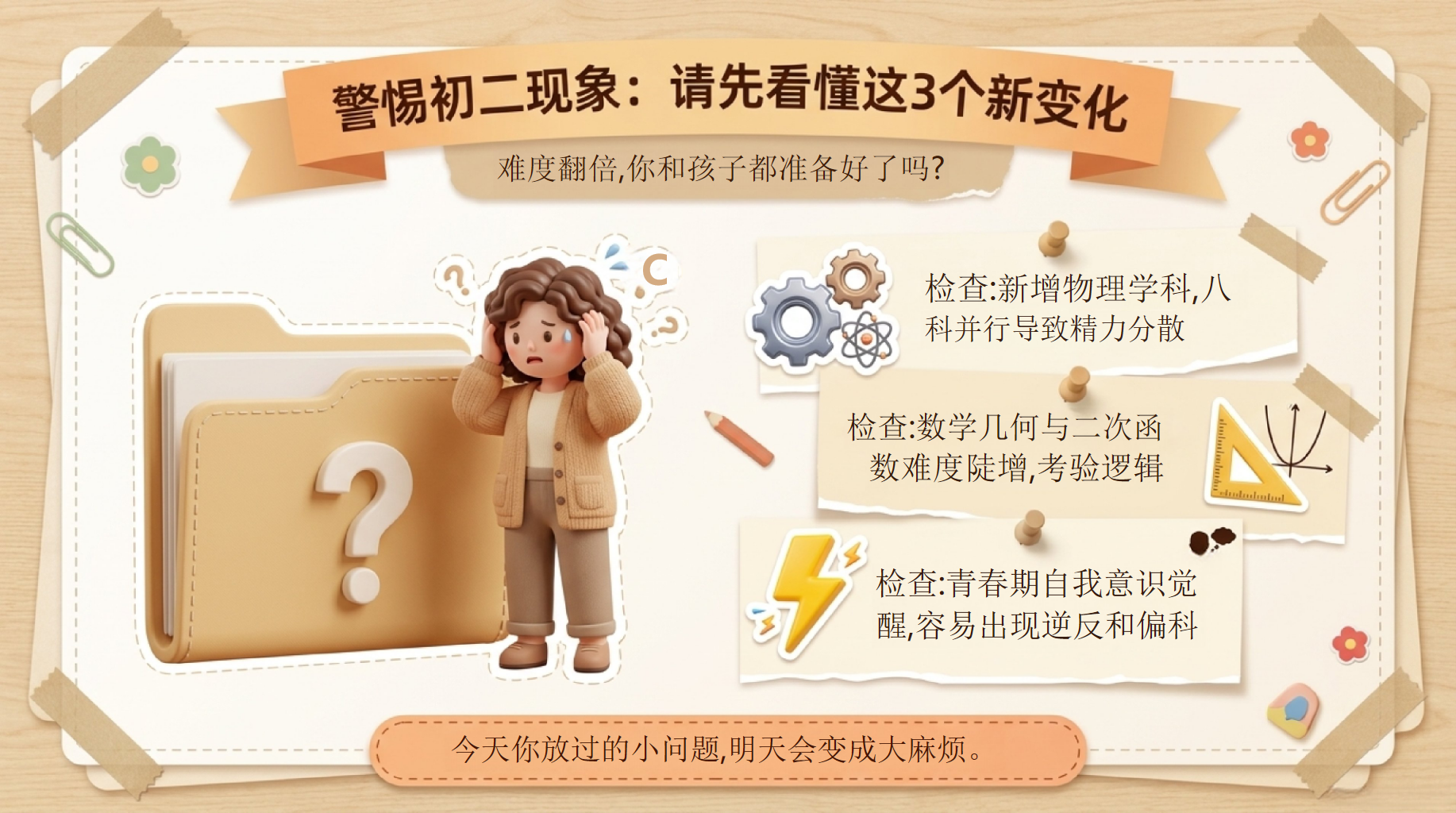 七升八期末家长会PPT模板 本次家长会的核心任务_看懂与行动 初一不是过渡,是定型 家长会PPT课件素材 第3页预览