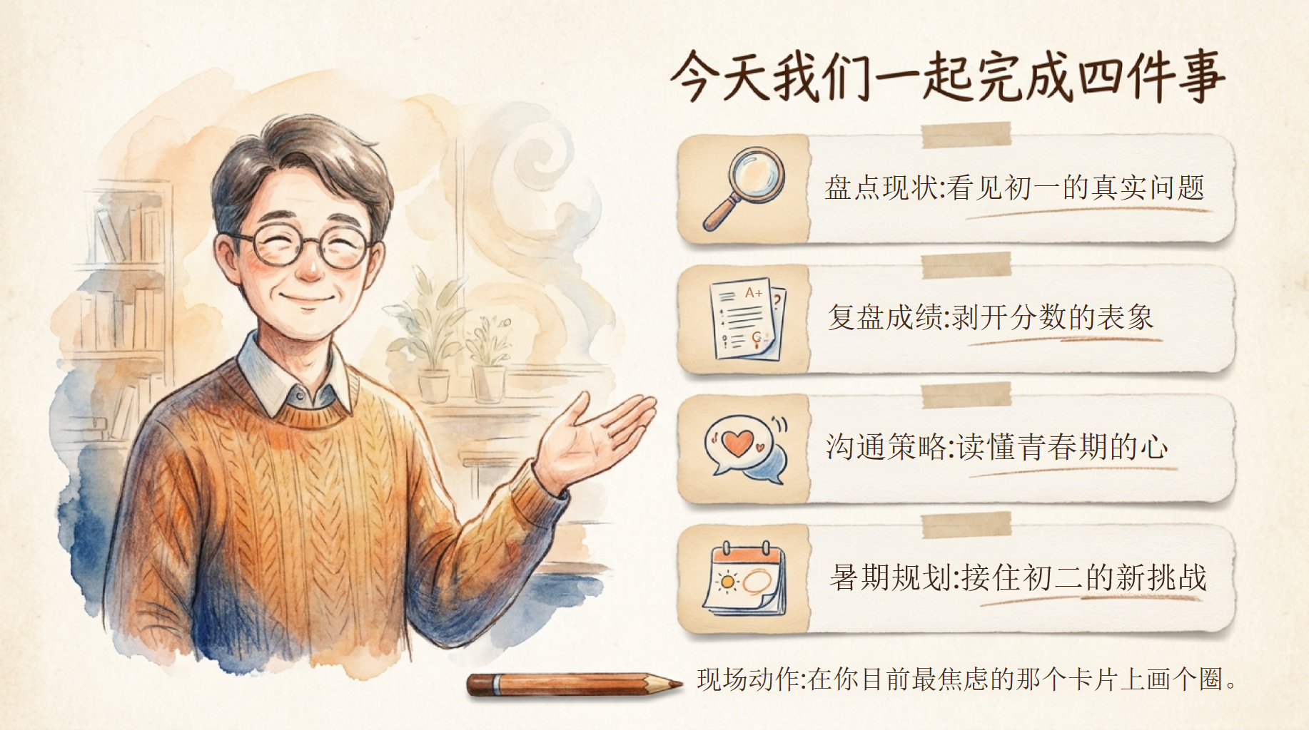 七年级期末沟通与暑期行动指南PPT模板 跨越七升八_做孩子稳稳的同盟 一个班的温度,藏在我们共同的行动里 PPT课件素材 第2页预览
