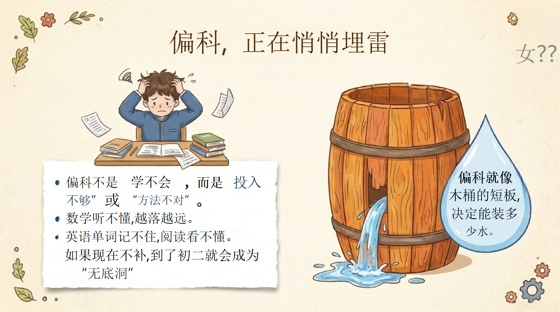 初一家长会_深度解读与行动指南PPT模板 期中复盘 初一下,是一场加速定型期 家长会PPT课件素材 第8页预览