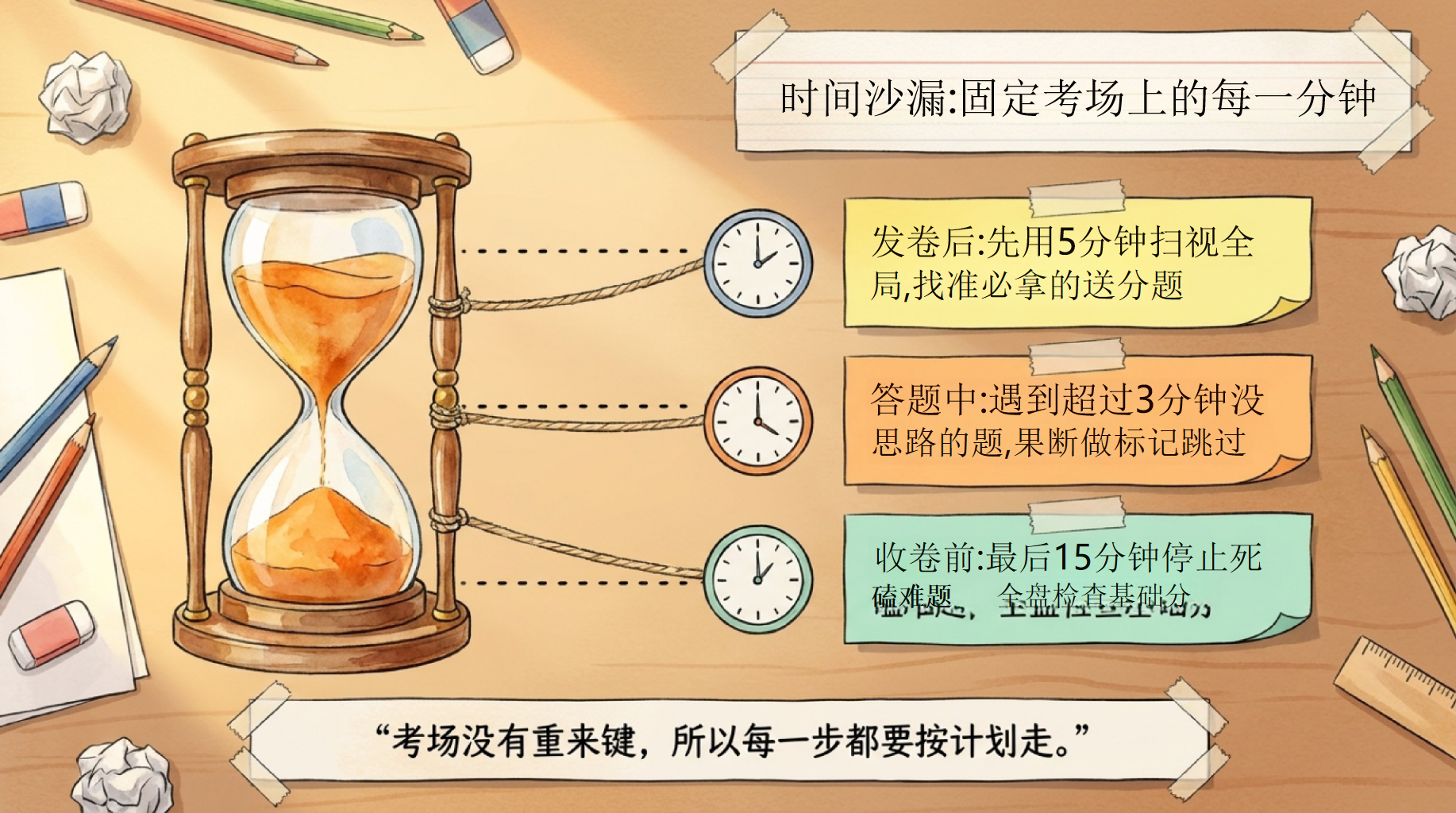 中考临考冲刺行动指南PPT模板 把该拿的分守住,把能做的事做对 会做题不丢分,就是最后几天最大的提分 PPT课件素材 第5页预览