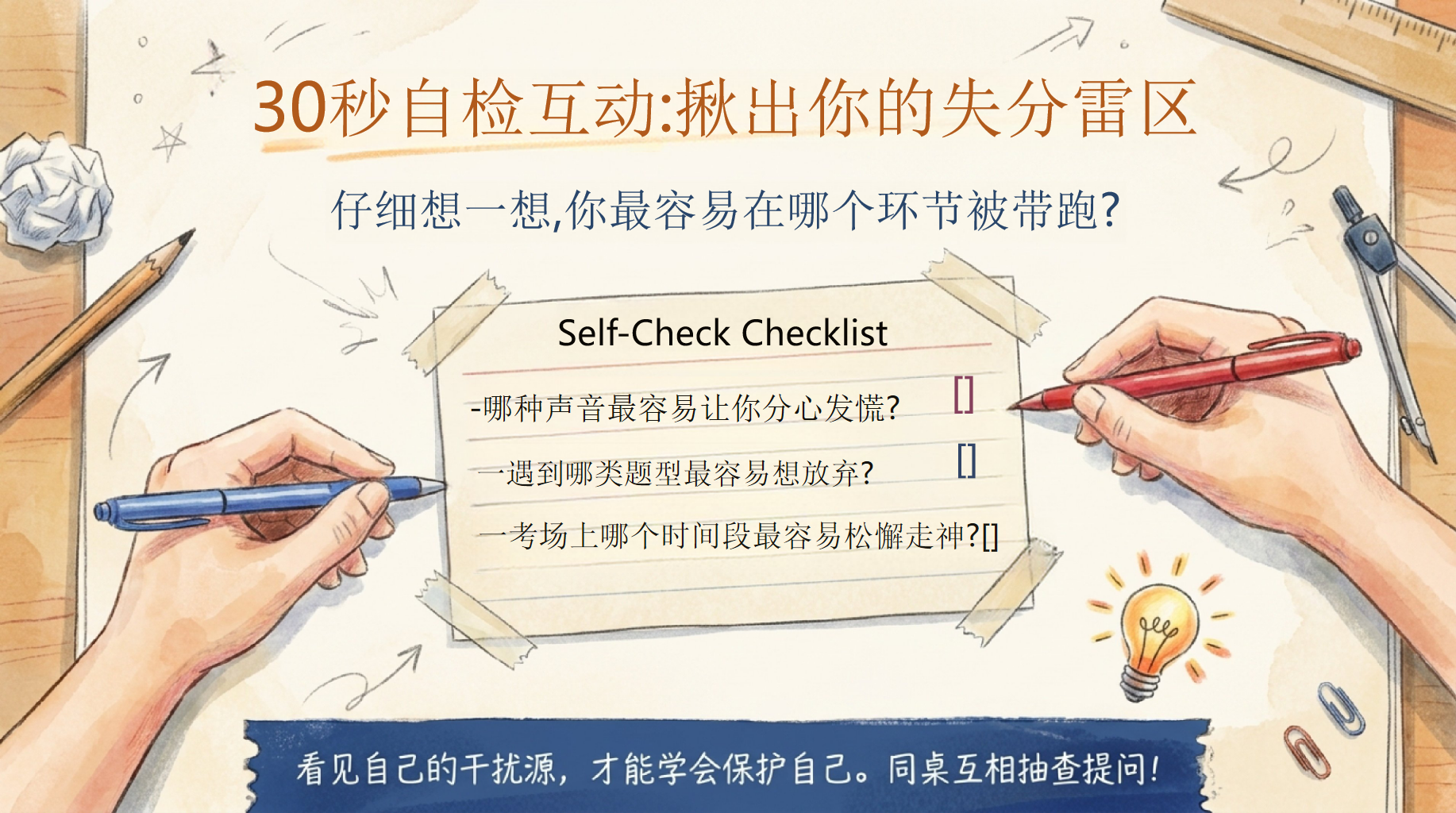 期末模拟卷PPT模板 最后几天,把该拿的分稳稳守住 给考场一张不慌的作战图 PPT课件素材 第8页预览