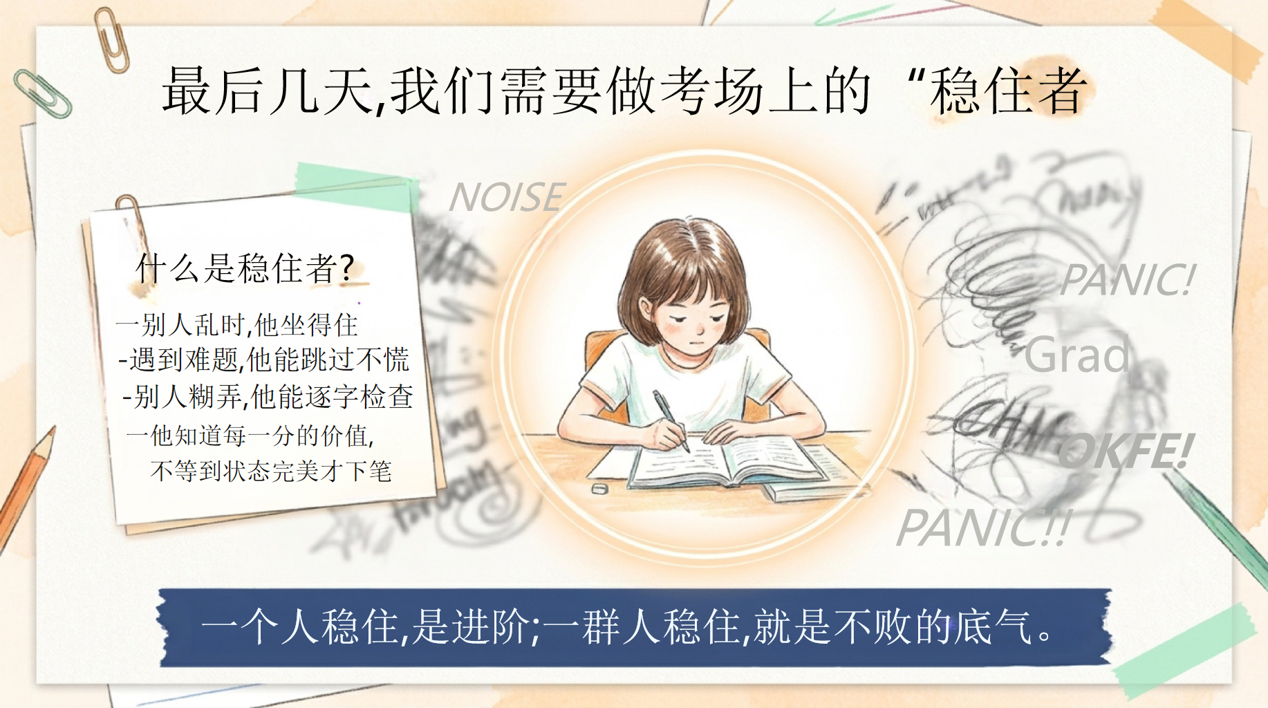 期末模拟卷PPT模板 最后几天,把该拿的分稳稳守住 给考场一张不慌的作战图 PPT课件素材 第9页预览