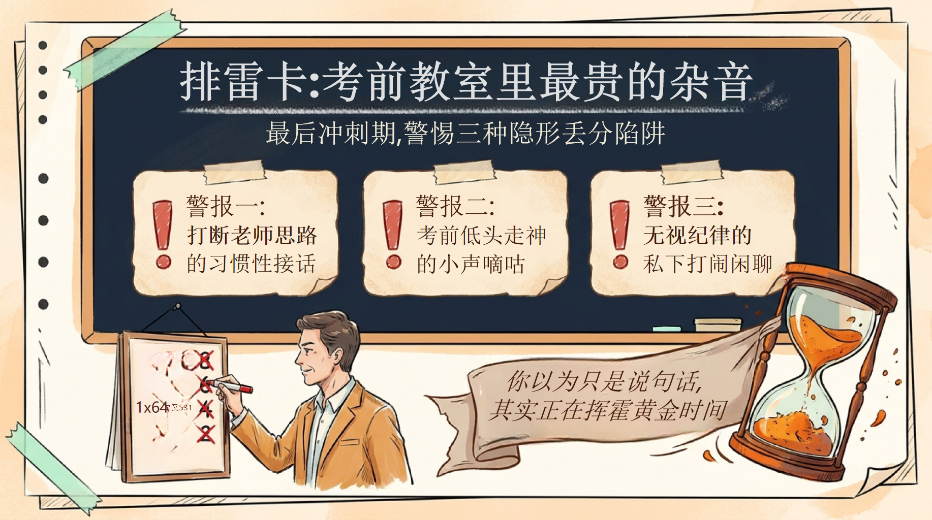 最后几天,把该拿的分守住PPT模板 会做题却因为分心丢分,最不甘心 考场没有重来键,别让哪怕一秒的走神,毁了三年的努力 PPT课件素材 第2页预览