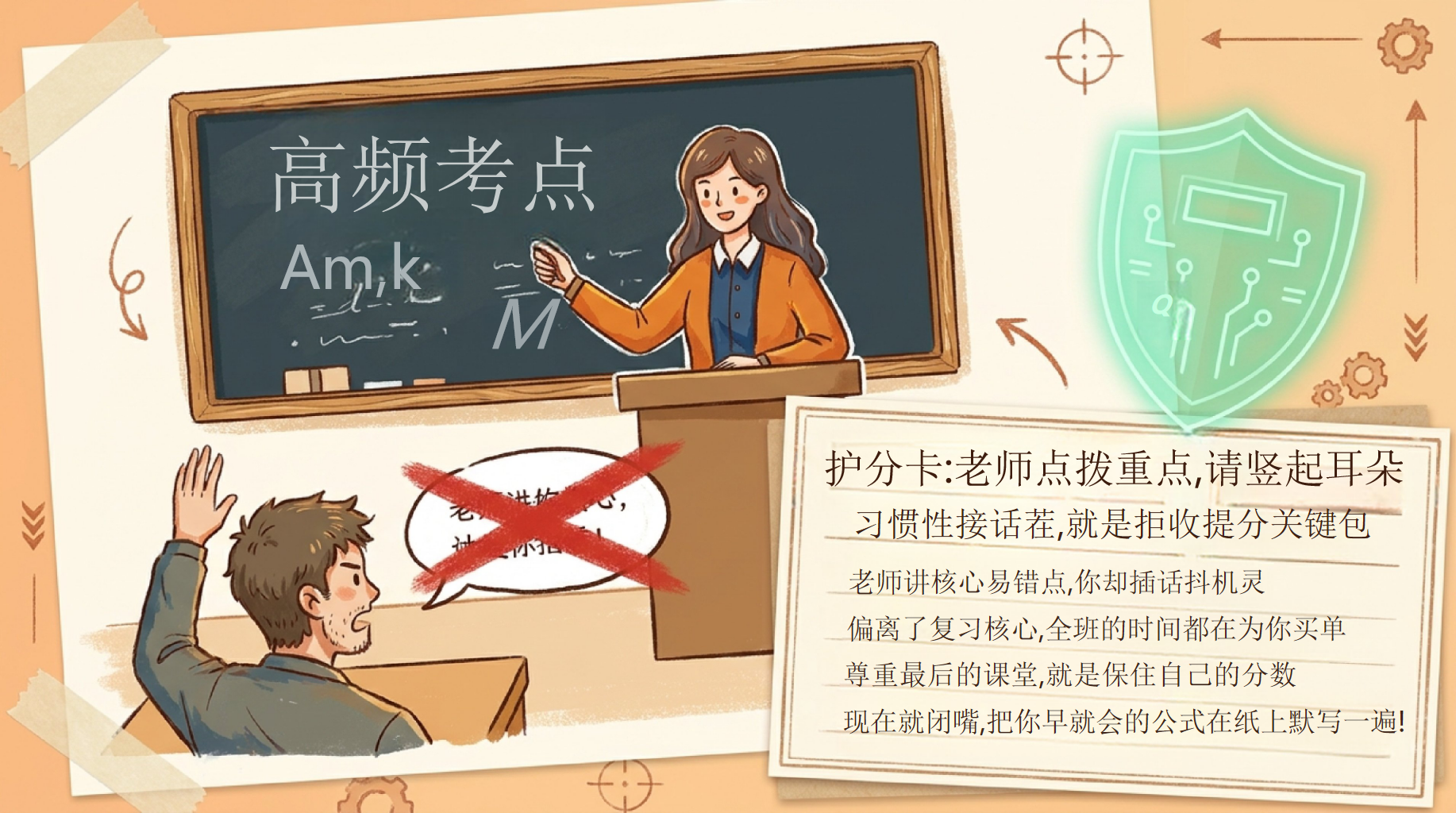 最后几天,把该拿的分守住PPT模板 会做题却因为分心丢分,最不甘心 考场没有重来键,别让哪怕一秒的走神,毁了三年的努力 PPT课件素材 第5页预览