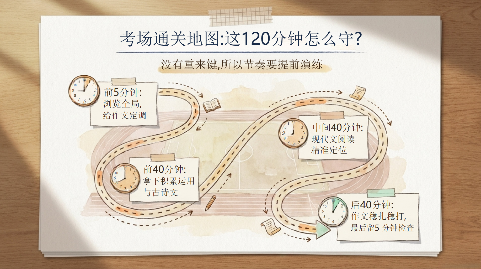中考语文最后几天通关任务书PPT模板 中考倒计时 会做题不丢分, PPT课件素材 第3页预览
