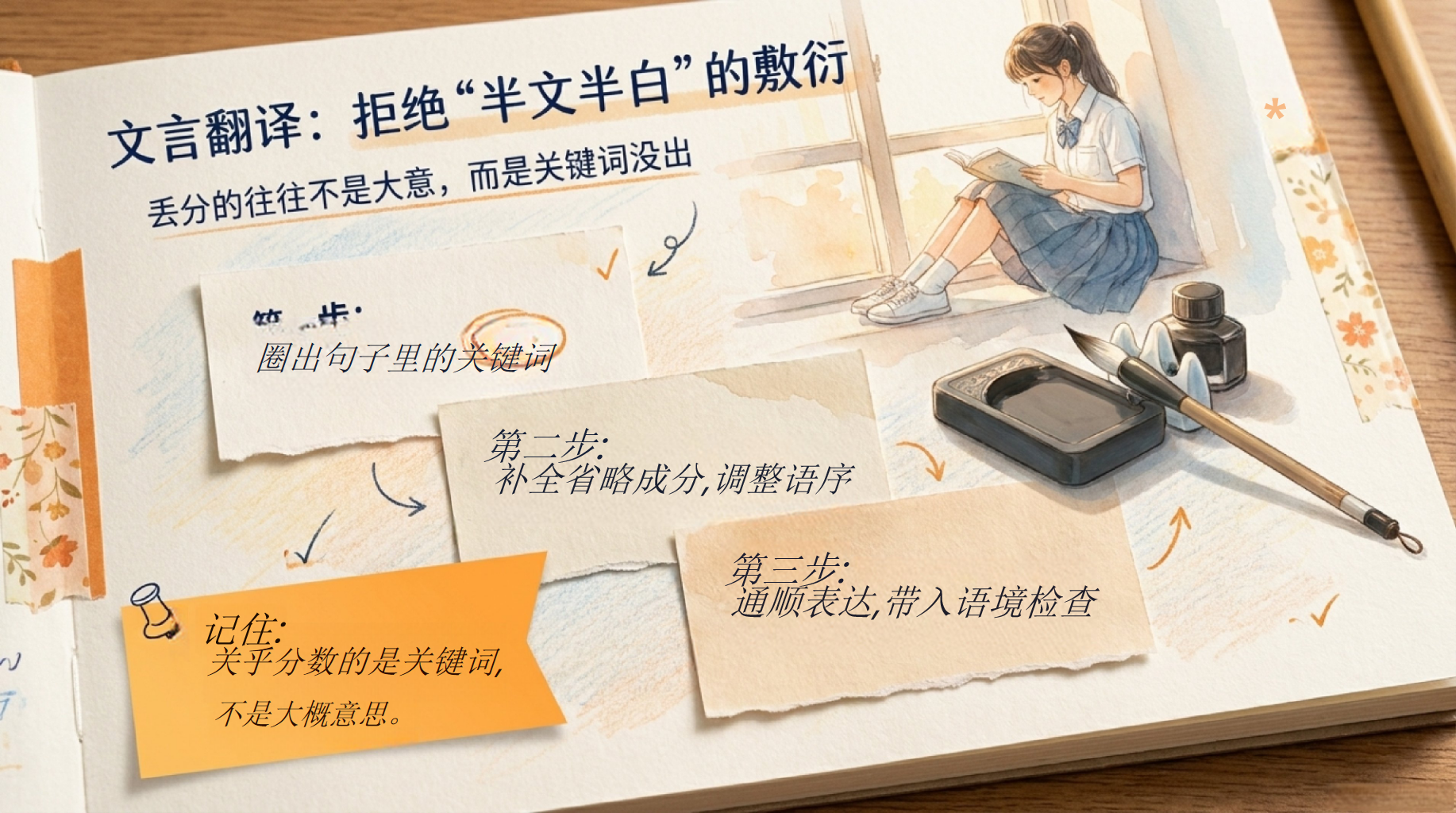 中考语文最后几天通关任务书PPT模板 中考倒计时 会做题不丢分, PPT课件素材 第6页预览