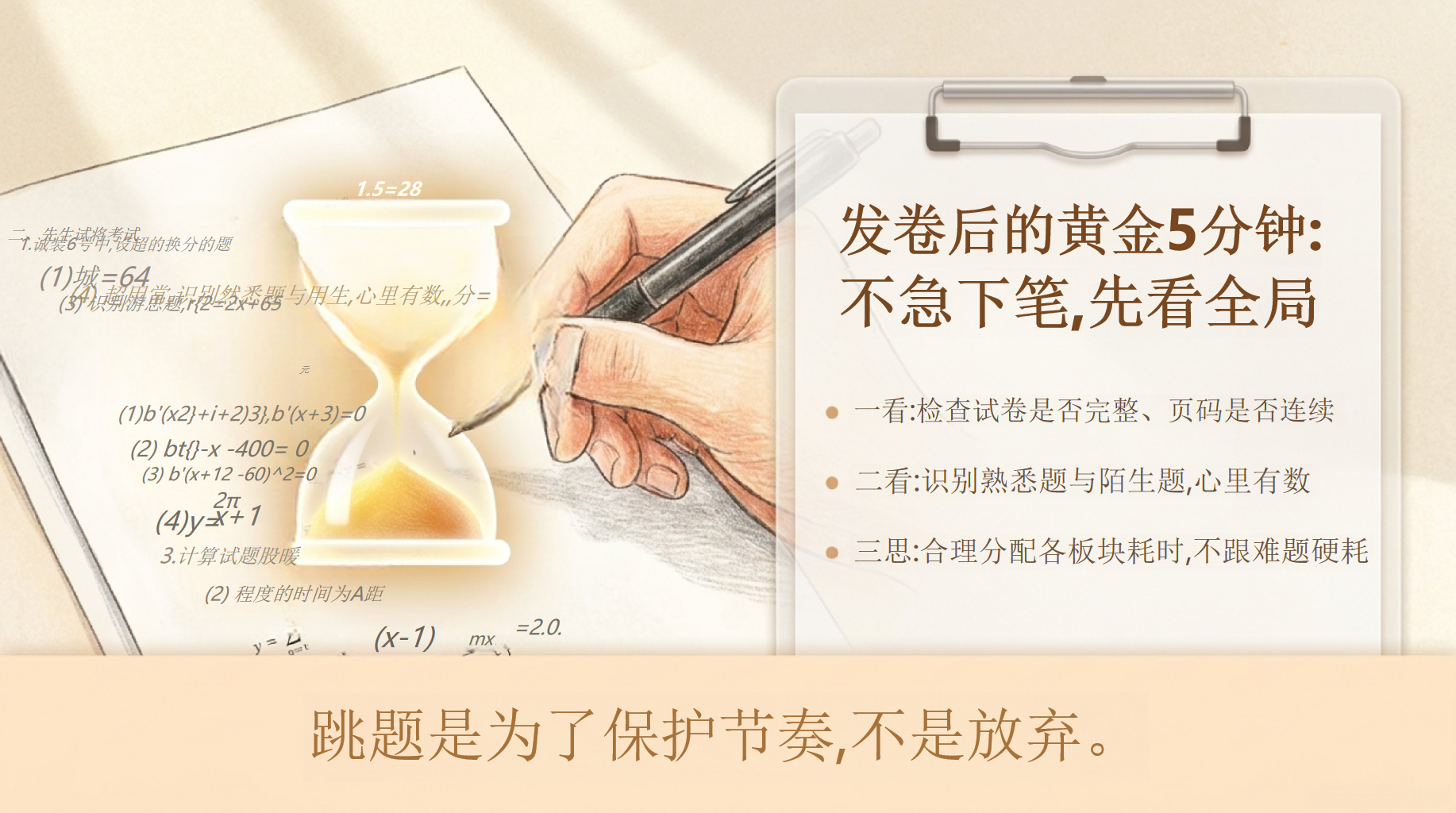 分守住——中考数学PPT模板 中考倒计时 最后几天,把该拿的 PPT课件素材 第5页预览