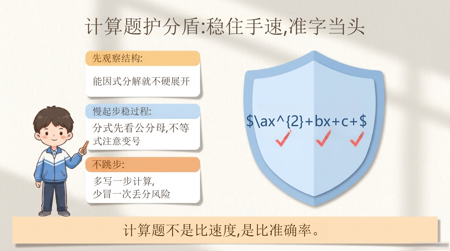 分守住——中考数学PPT模板 中考倒计时 最后几天,把该拿的 PPT课件素材 第9页预览