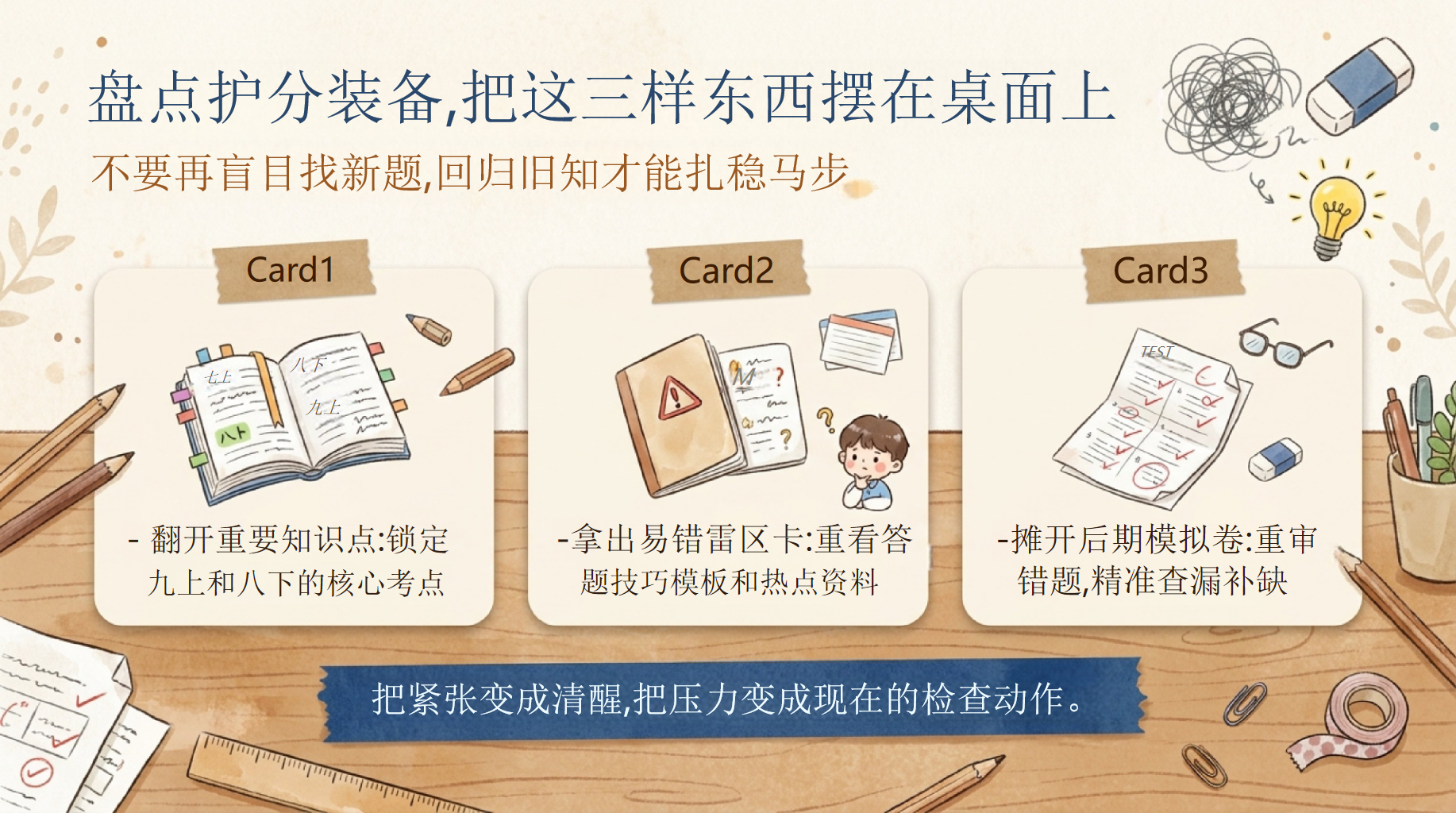 中考倒计时,我们开始通关PPT模板 最后几天,把该拿的分死死守住 初三道法临考行动地图_会做题不丢分,就是硬实力 PPT课件素材 第2页预览