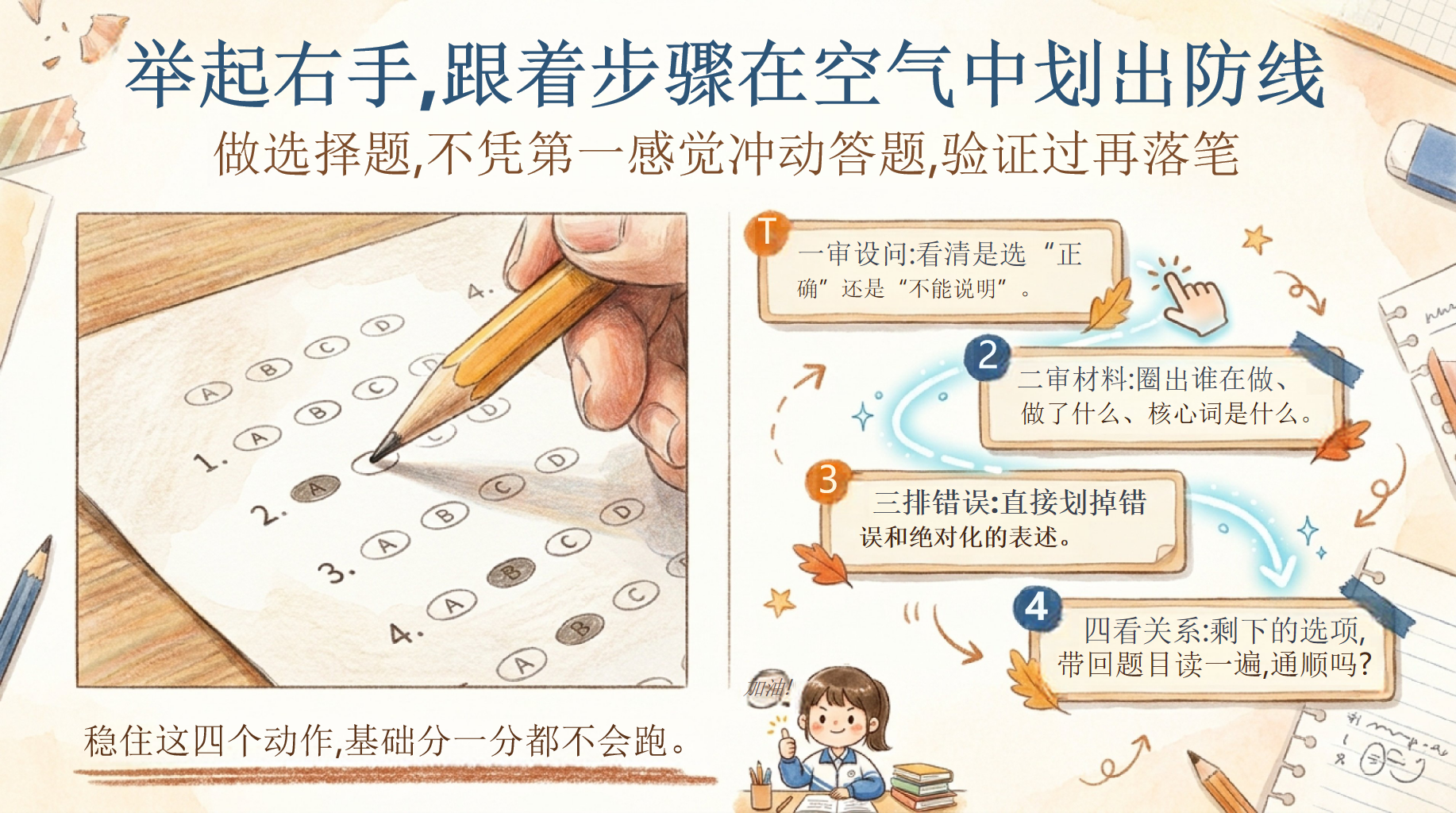 中考倒计时,我们开始通关PPT模板 最后几天,把该拿的分死死守住 初三道法临考行动地图_会做题不丢分,就是硬实力 PPT课件素材 第6页预览