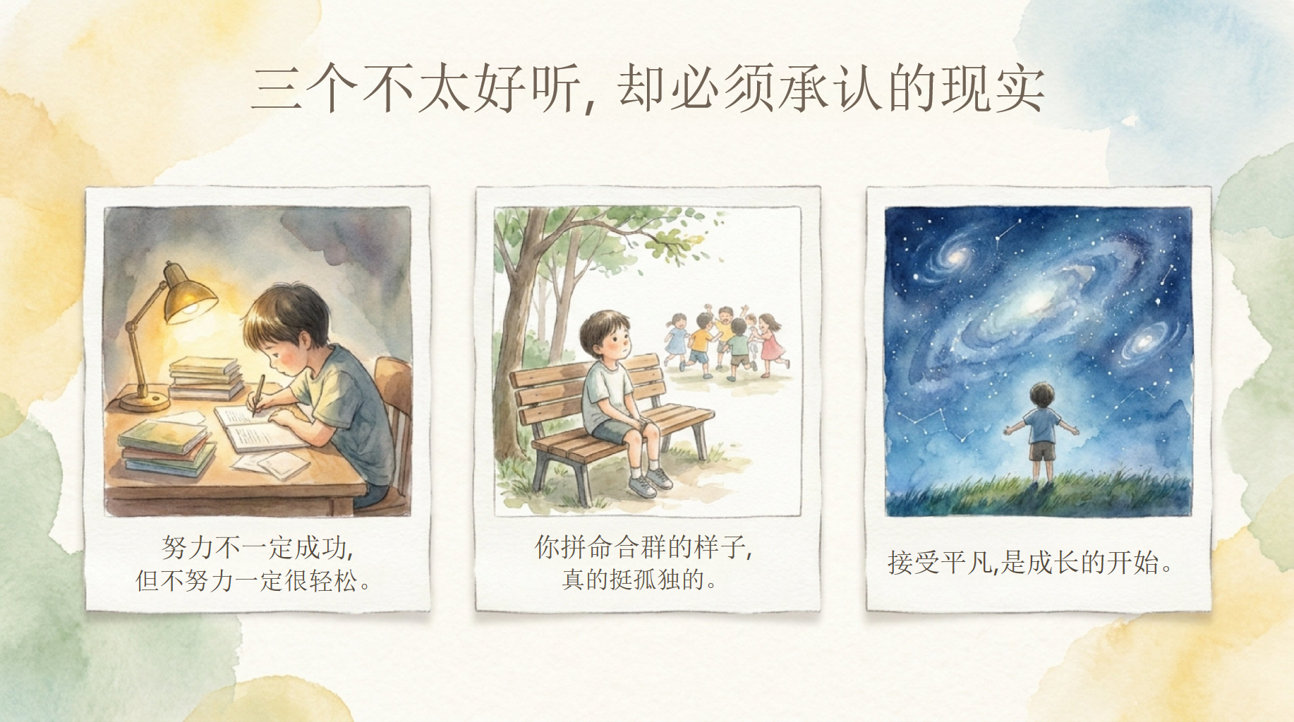 家长会期中考试压力 期待与您共同见证孩子的成长 家长会PPT课件素材 第9页预览