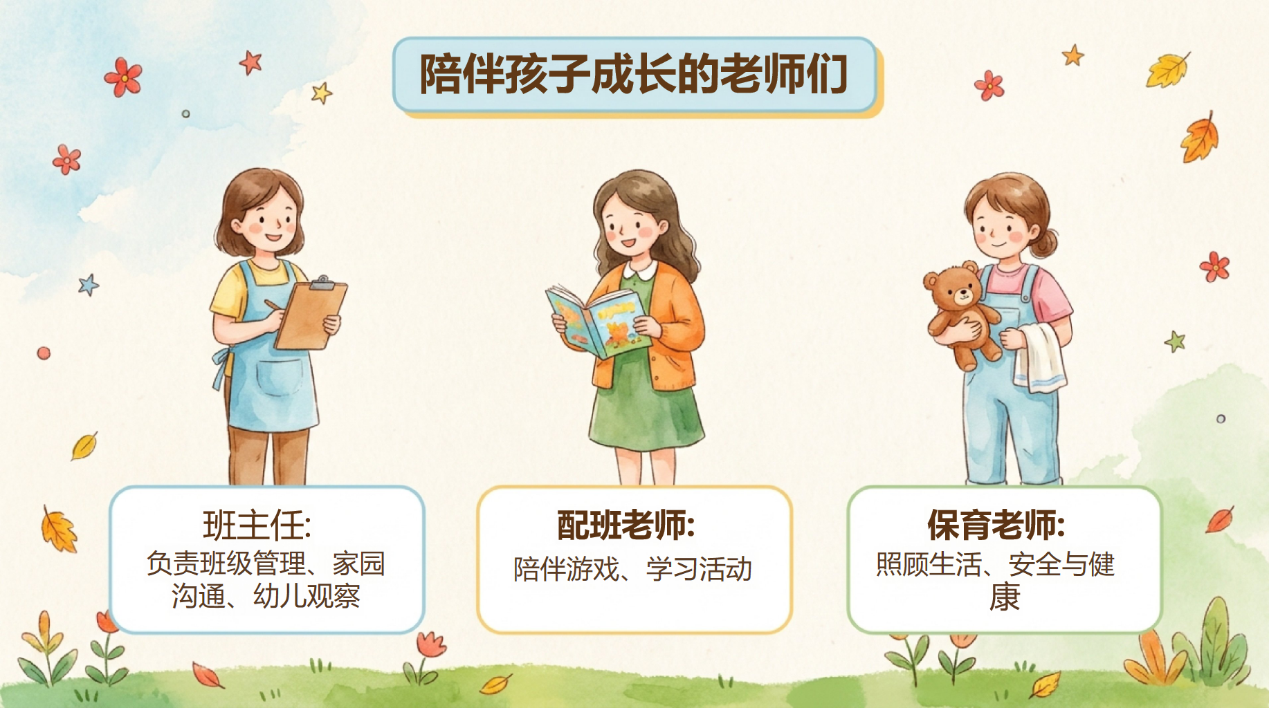 幼儿园家长会开学第一课阅读教育 陪孩子完成第一次成长 家长会PPT课件素材 第6页预览