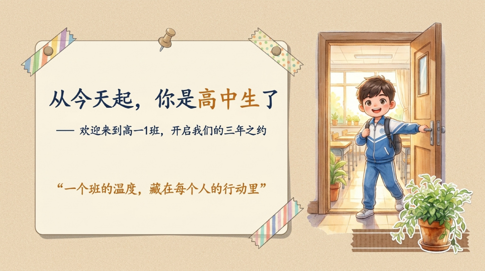 高一班主任开学第一课,先带学生认识彼此 第1页预览