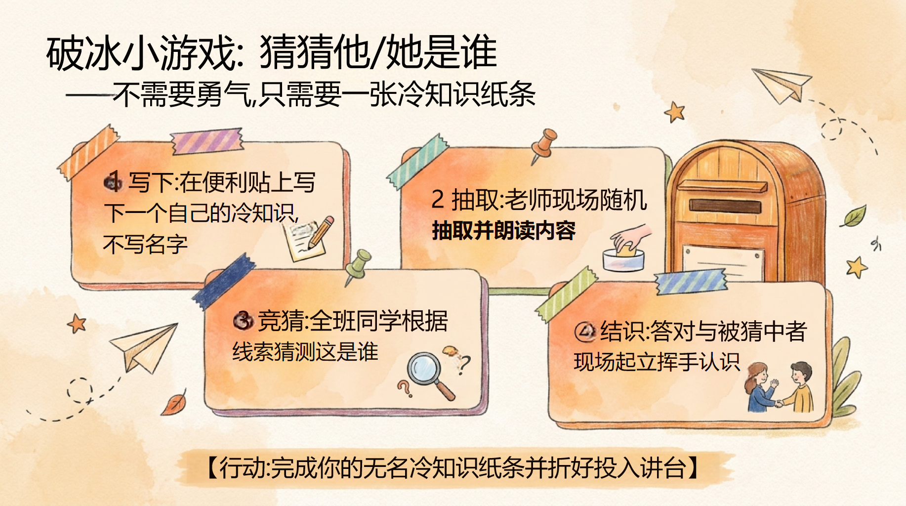 高一班主任开学第一课,先带学生认识彼此 第7页预览