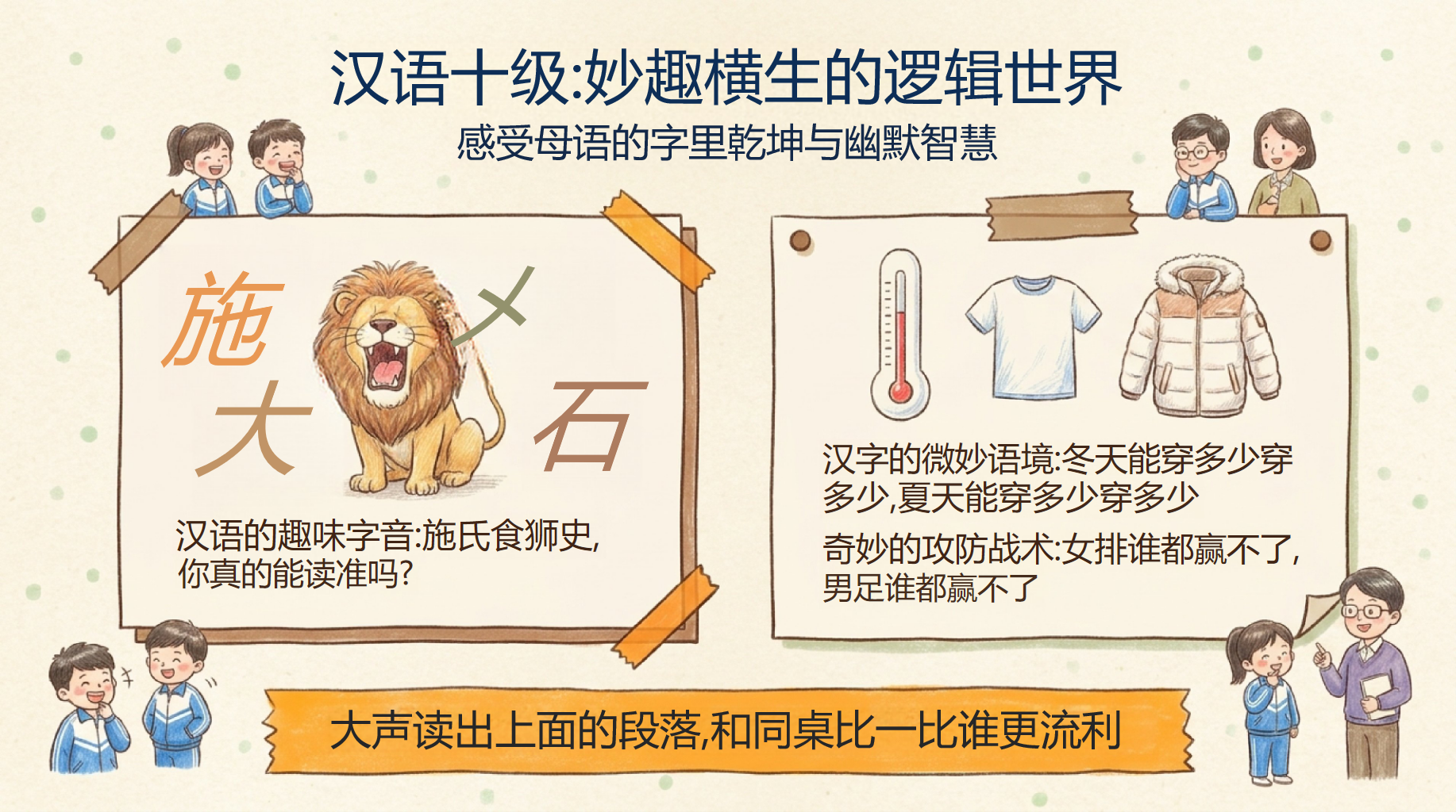 初三语文开学第一课,老师先让学生说 第7页预览