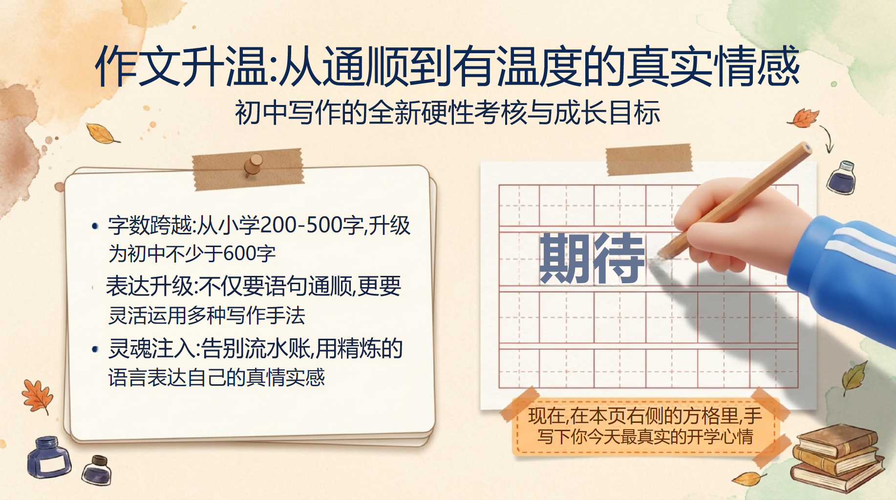 初三语文开学第一课,老师先让学生说 第10页预览