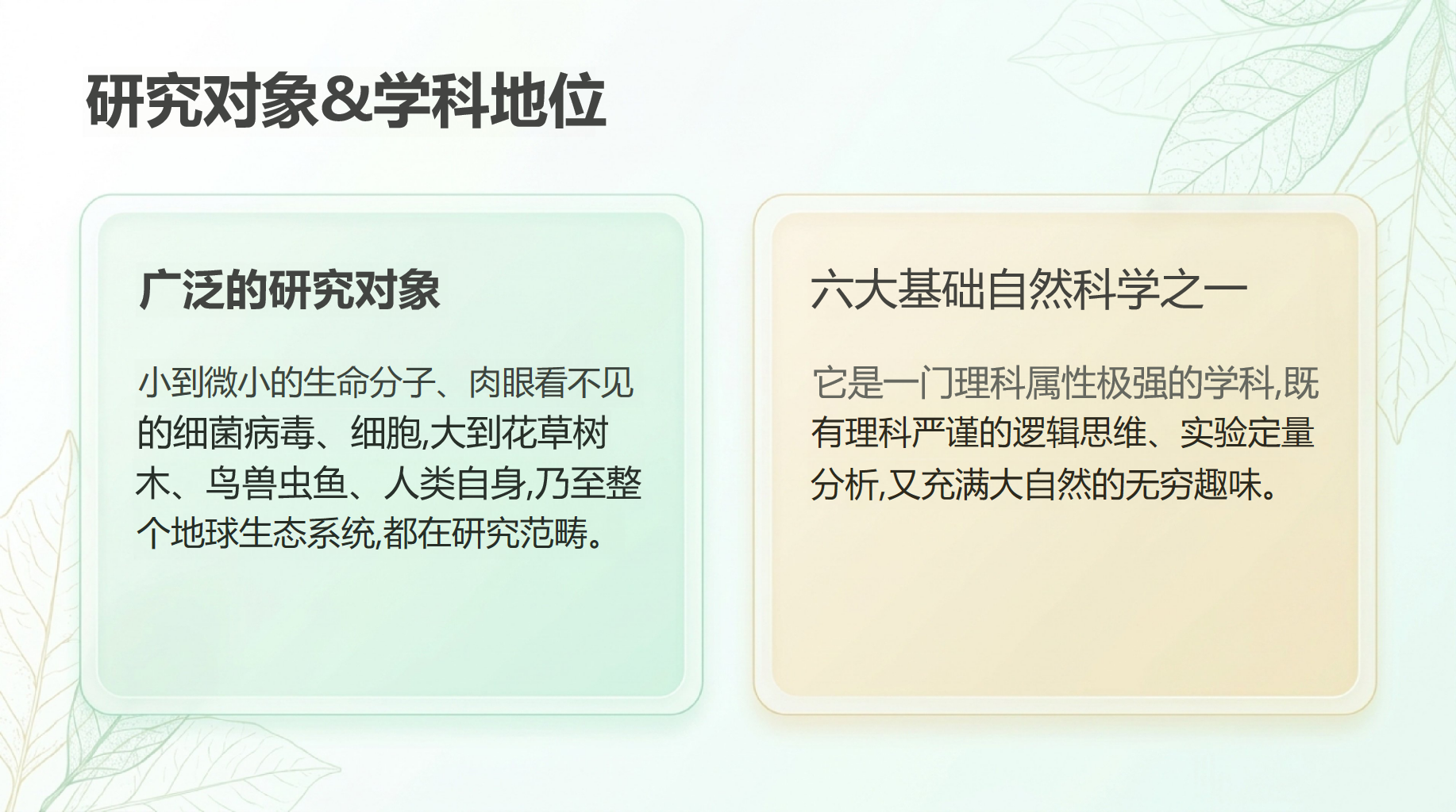 高一生物开学第一课 生命层次与生物学三大分支 教学PPT课件素材 第6页预览