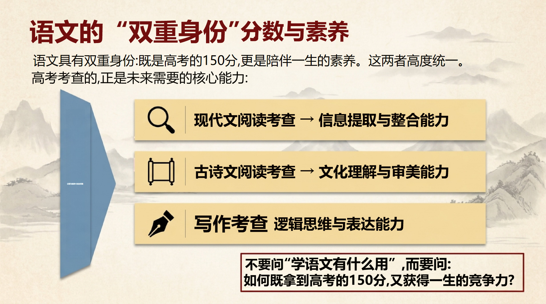 高三语文教学课件高考 是中考的120分 教学PPT课件素材 第5页预览