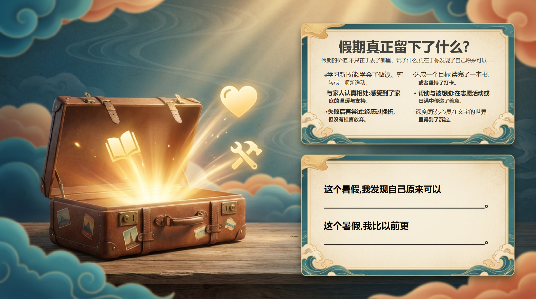 开学第一课 开启一段共同成 长 PPT课件素材 第4页预览