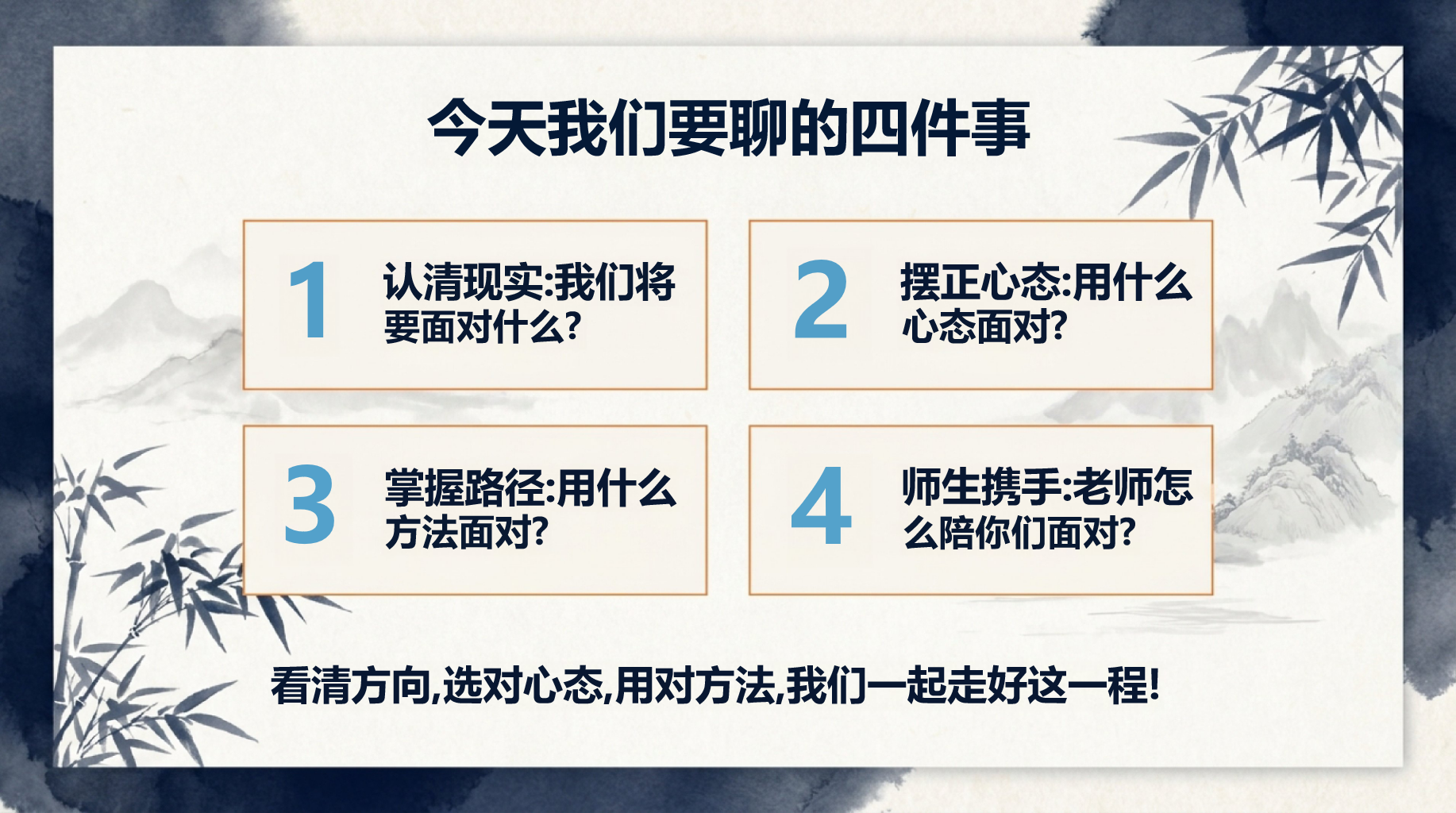 高三主题班会开学第一课 我们将 摆正心态 主题班会PPT课件素材 第3页预览