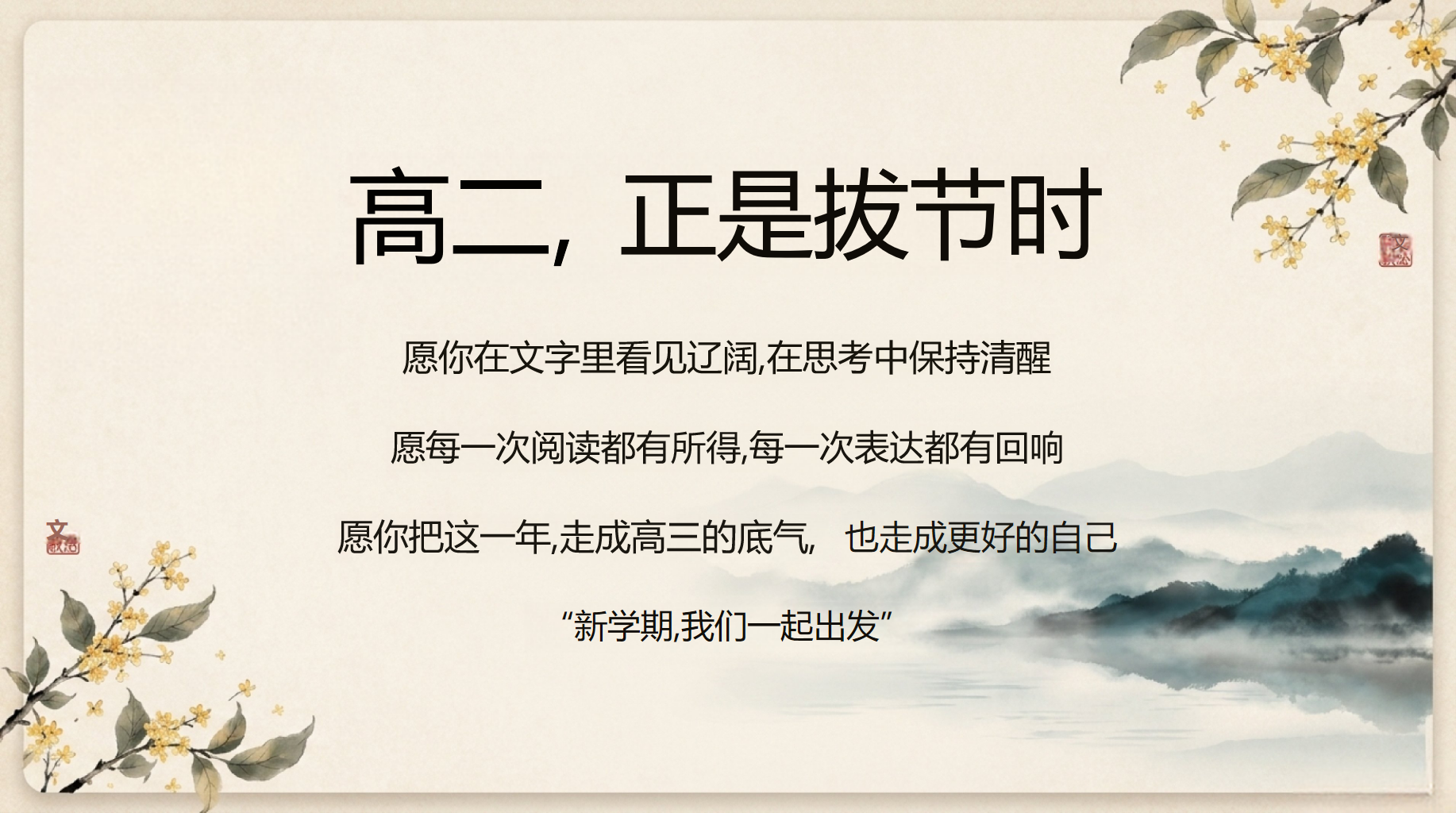 高三语文教学课件开学第一课 愿每一次阅读都有所得 教学PPT课件素材 第2页预览