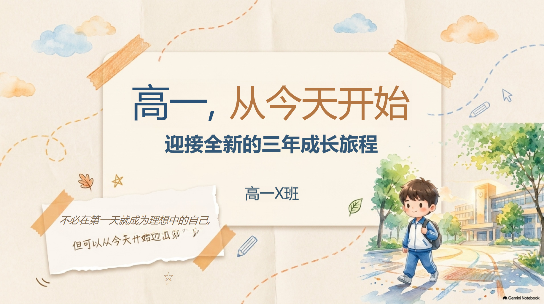 高一主题班会开学第一课 更有效的方 法成长 高一第一个月 主题班会PPT课件素材 第1页预览
