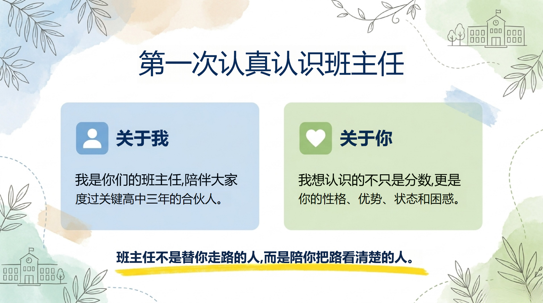 高一主题班会 高中第一场集体成长课 主题班会PPT课件素材 第4页预览