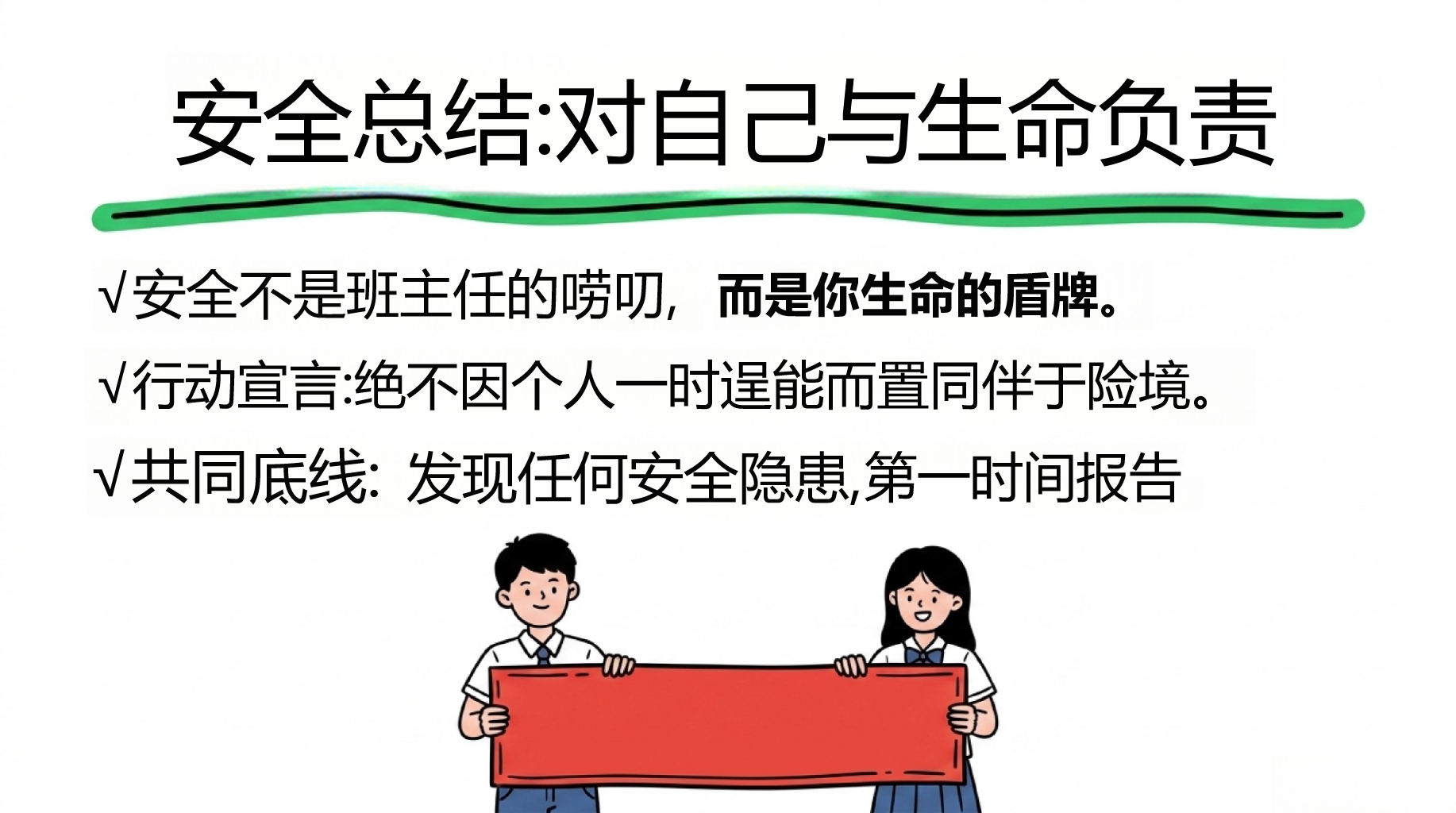 主题班会开学第一课 是对你的成长和未来 3 真正负责 主题班会PPT课件素材 第10页预览