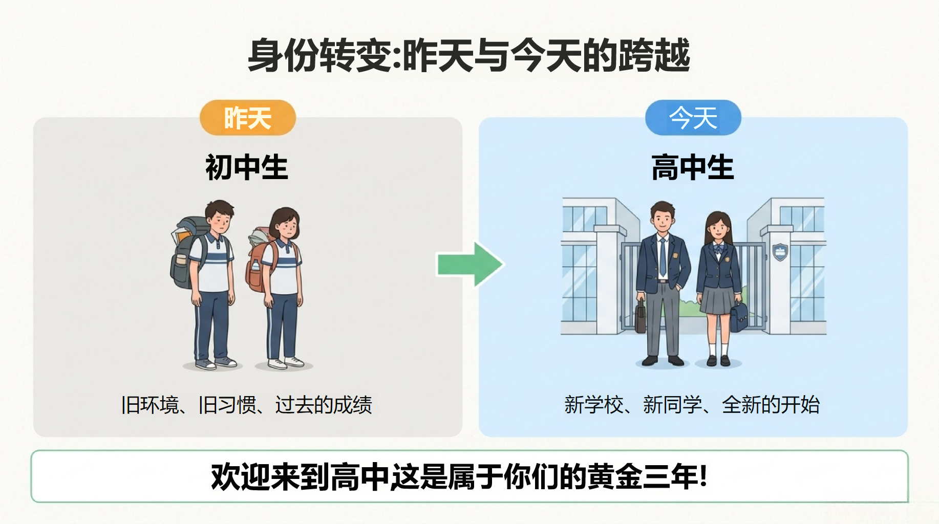 高一主题班会开学第一课 安静成长 主动状态 主题班会PPT课件素材 第2页预览