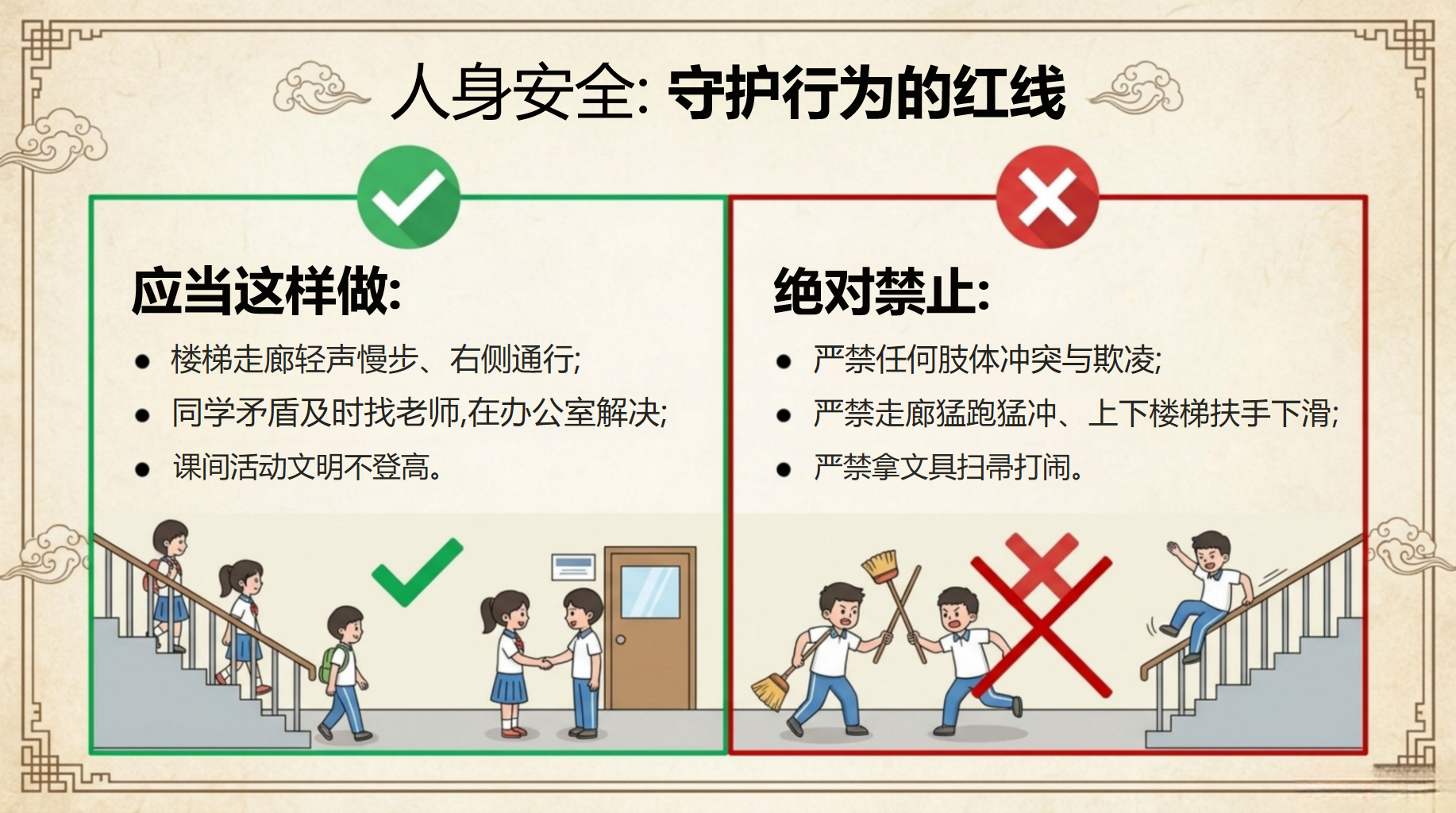 主题班会开学第一课 失去安全的成长环境 主题班会PPT课件素材 第6页预览