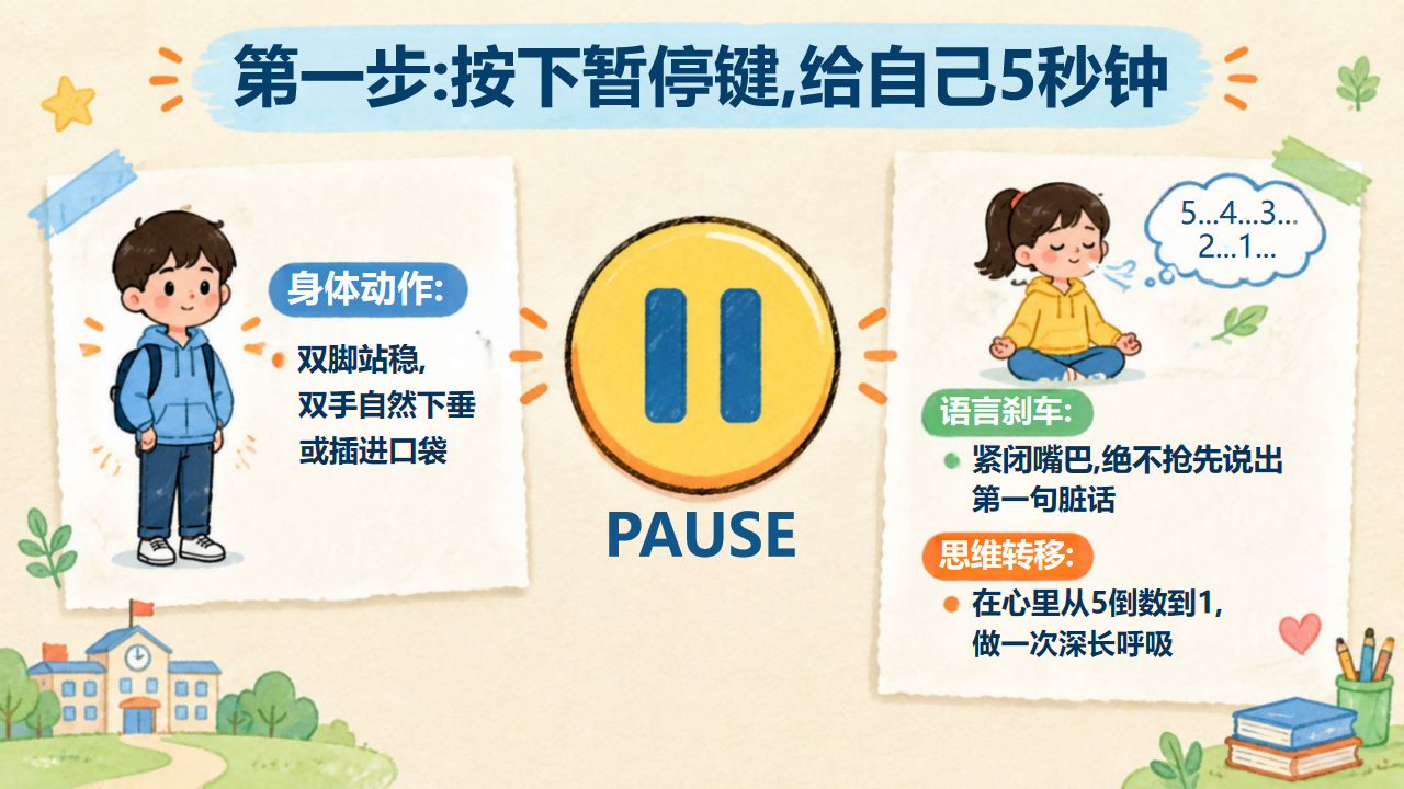 小学主题班会人际交往 迅速转身拉开安全距离 主题班会PPT课件素材 第9页预览