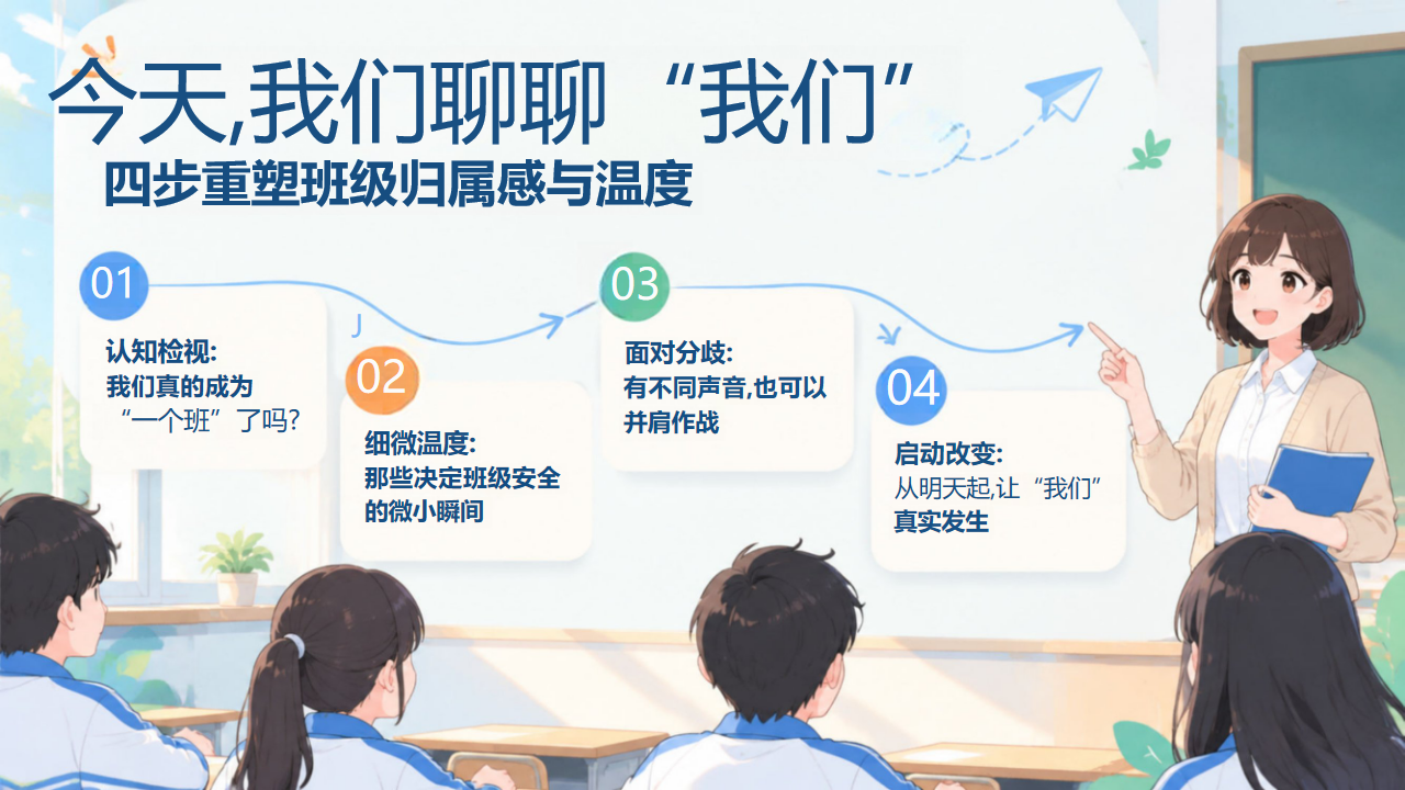 主题班会 班级凝聚力 我们 主题班会PPT课件素材 第5页预览