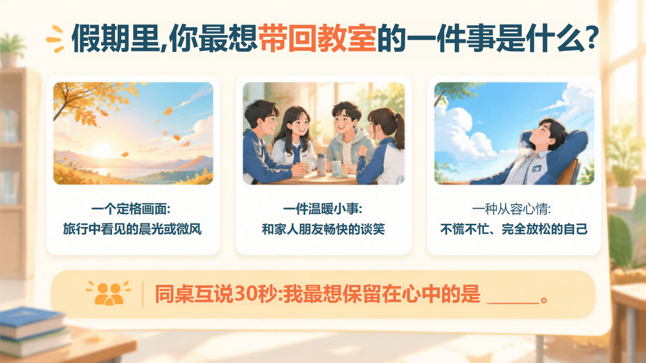 主题班会 重置身体时钟的三处关键支点 主题班会PPT课件素材 第5页预览
