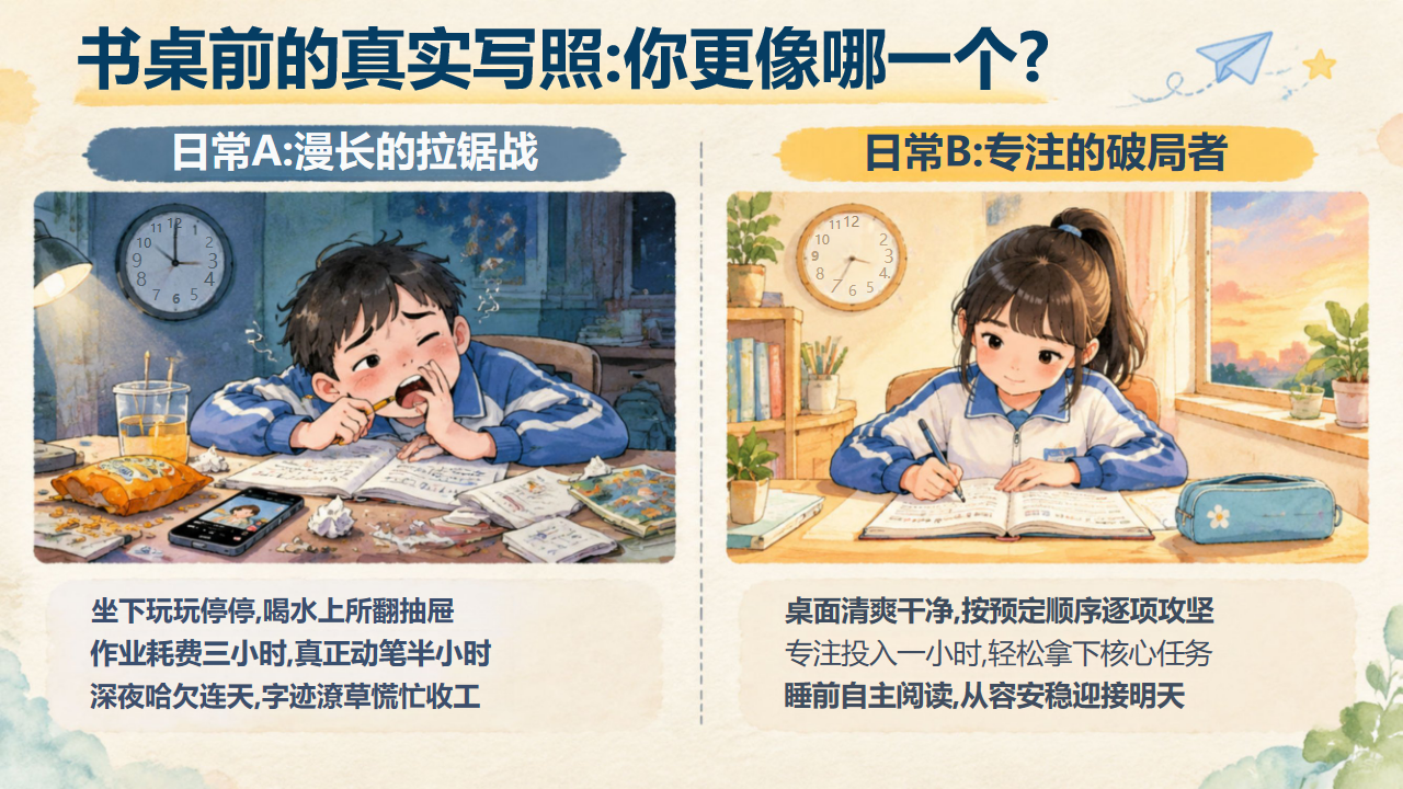 主题班会 作业习惯与自主成长 主题班会PPT课件素材 第3页预览